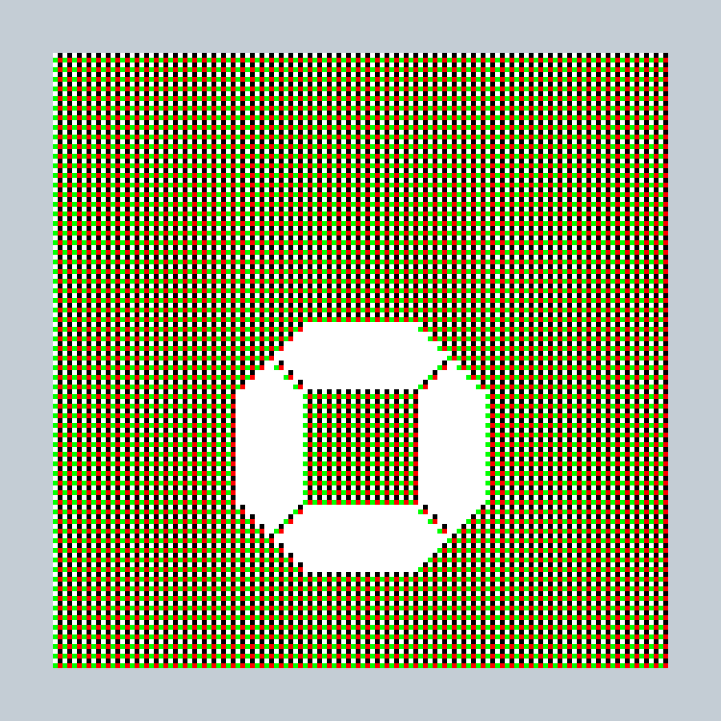 Art Blocks - Art Blocks v2 - 27-Bit Digital #669 - NFT # 21000669