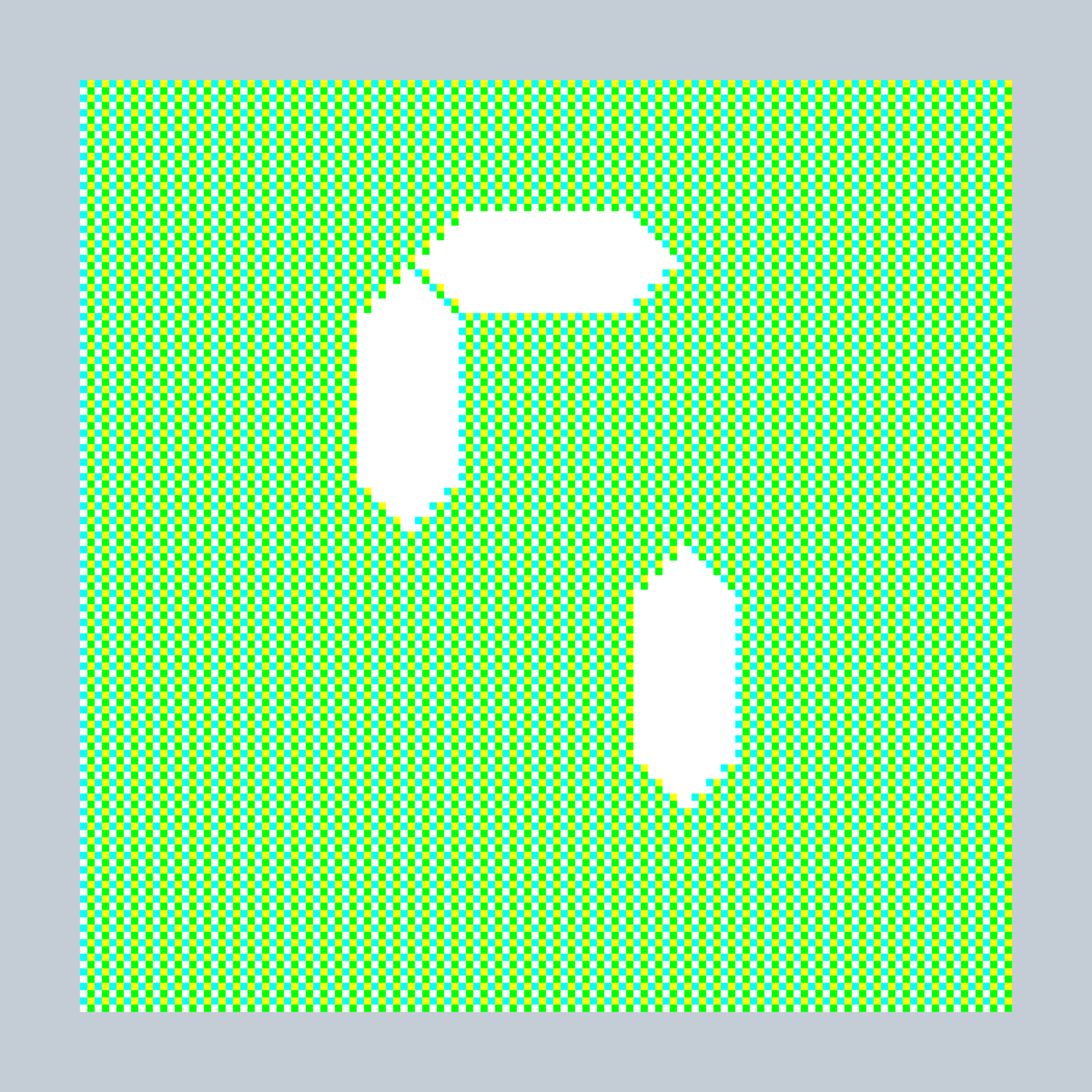 Art Blocks - Art Blocks v2 - 27-Bit Digital #672 - NFT # 21000672