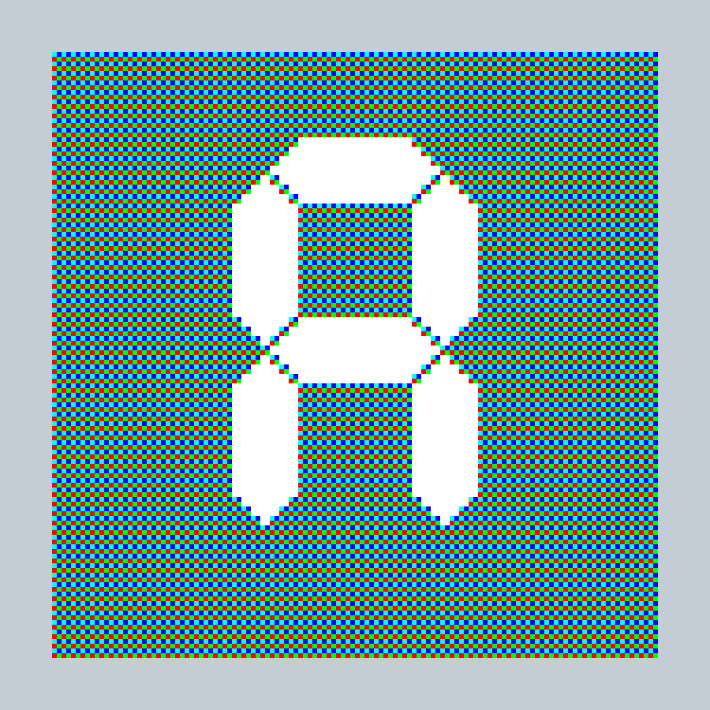 Art Blocks - Art Blocks v2 - 27-Bit Digital #674 - NFT # 21000674