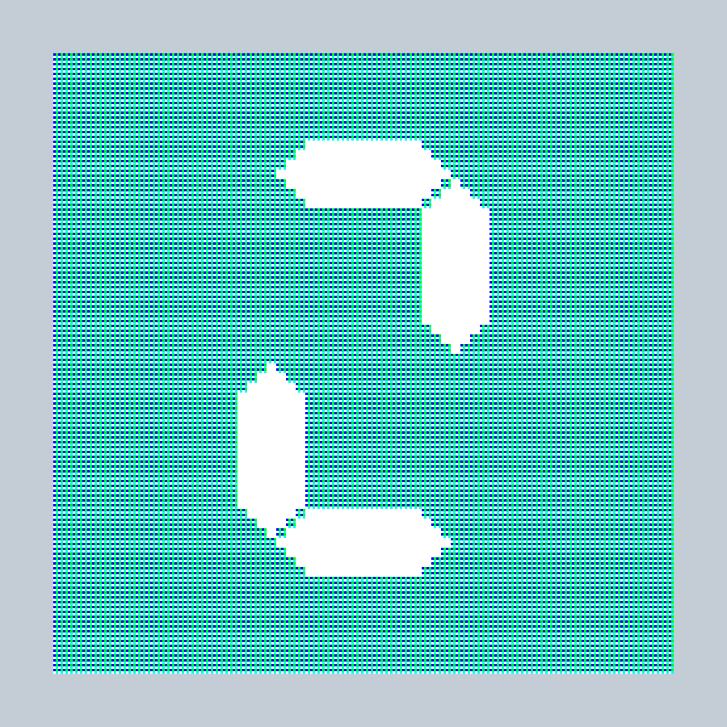 Art Blocks - Art Blocks v2 - 27-Bit Digital #693 - NFT # 21000693