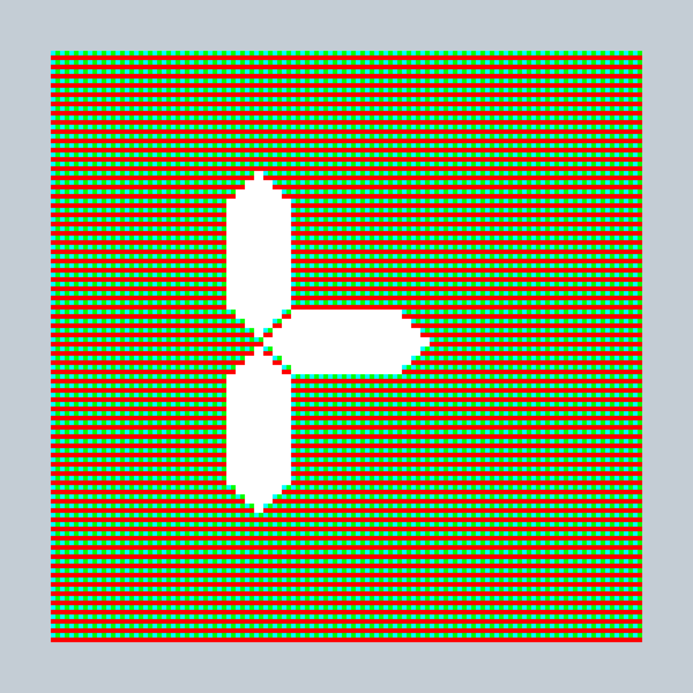 Art Blocks - Art Blocks v2 - 27-Bit Digital #698 - NFT # 21000698