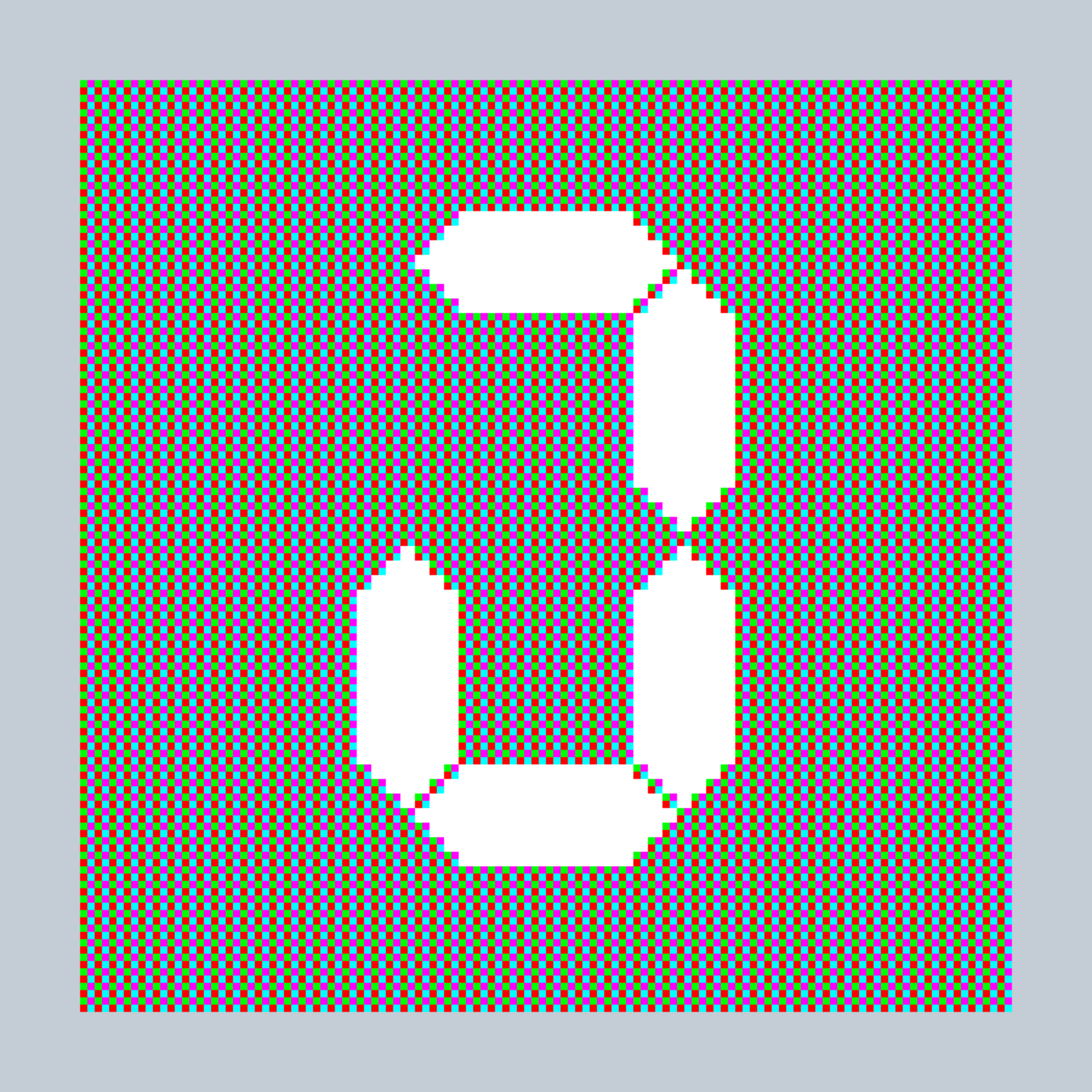 Art Blocks - Art Blocks v2 - 27-Bit Digital #707 - NFT # 21000707