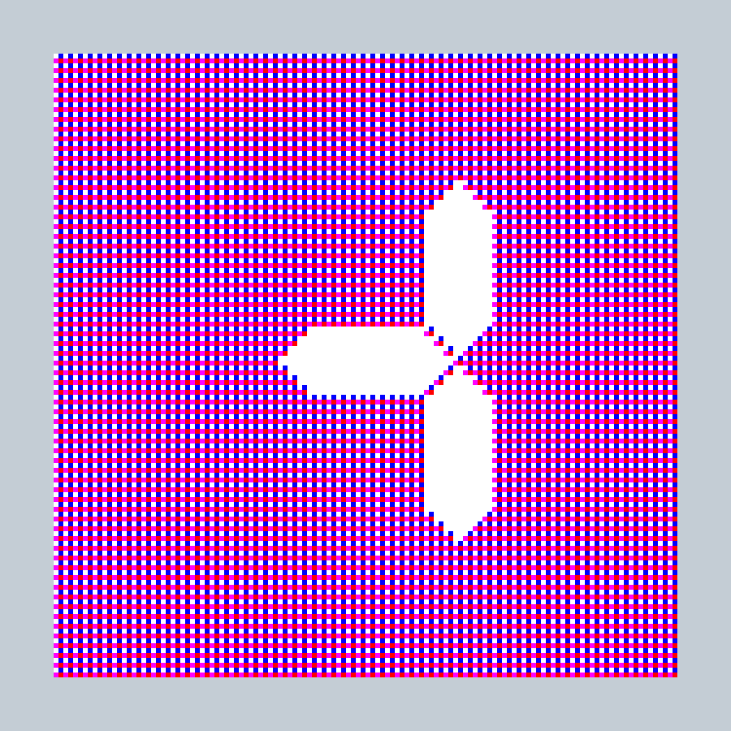 Art Blocks - Art Blocks v2 - 27-Bit Digital #715 - NFT # 21000715