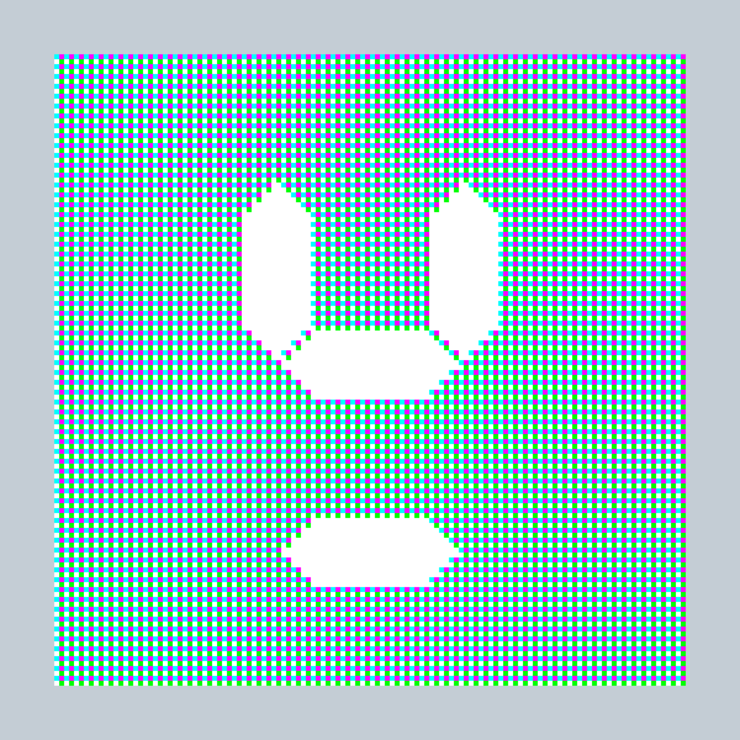 Art Blocks - Art Blocks v2 - 27-Bit Digital #718 - NFT # 21000718