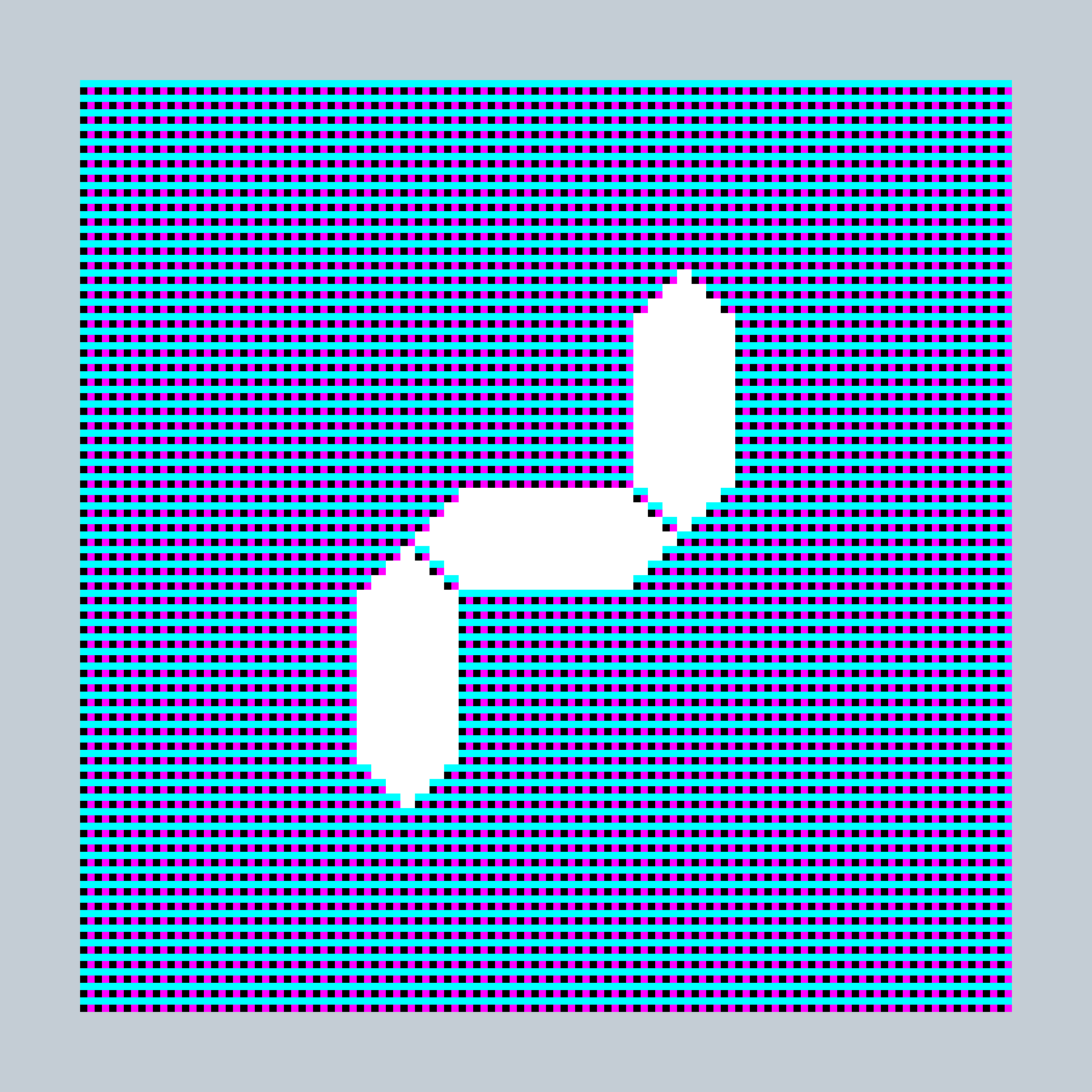 Art Blocks - Art Blocks v2 - 27-Bit Digital #725 - NFT # 21000725