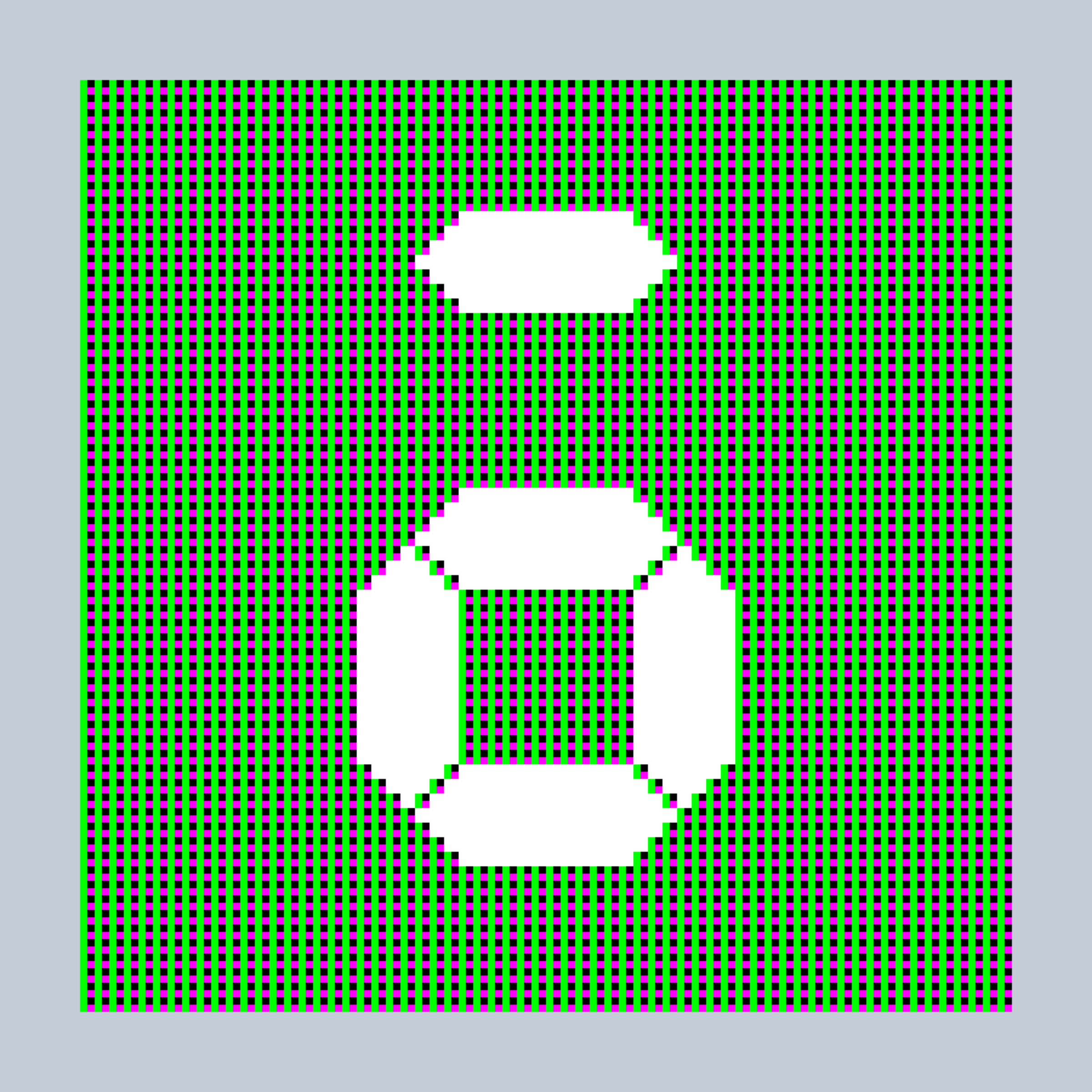 Art Blocks - Art Blocks v2 - 27-Bit Digital #727 - NFT # 21000727