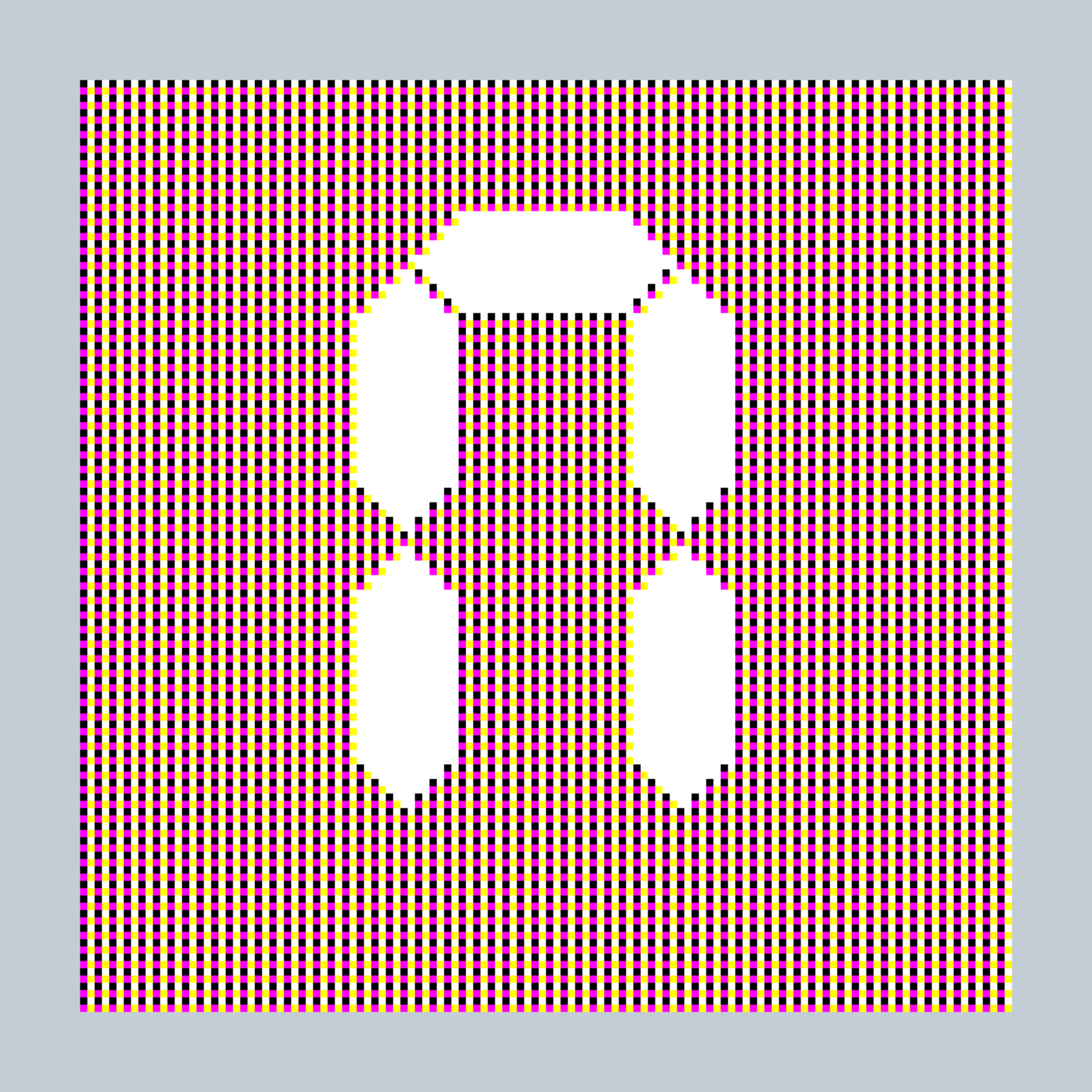 Art Blocks - Art Blocks v2 - 27-Bit Digital #728 - NFT # 21000728