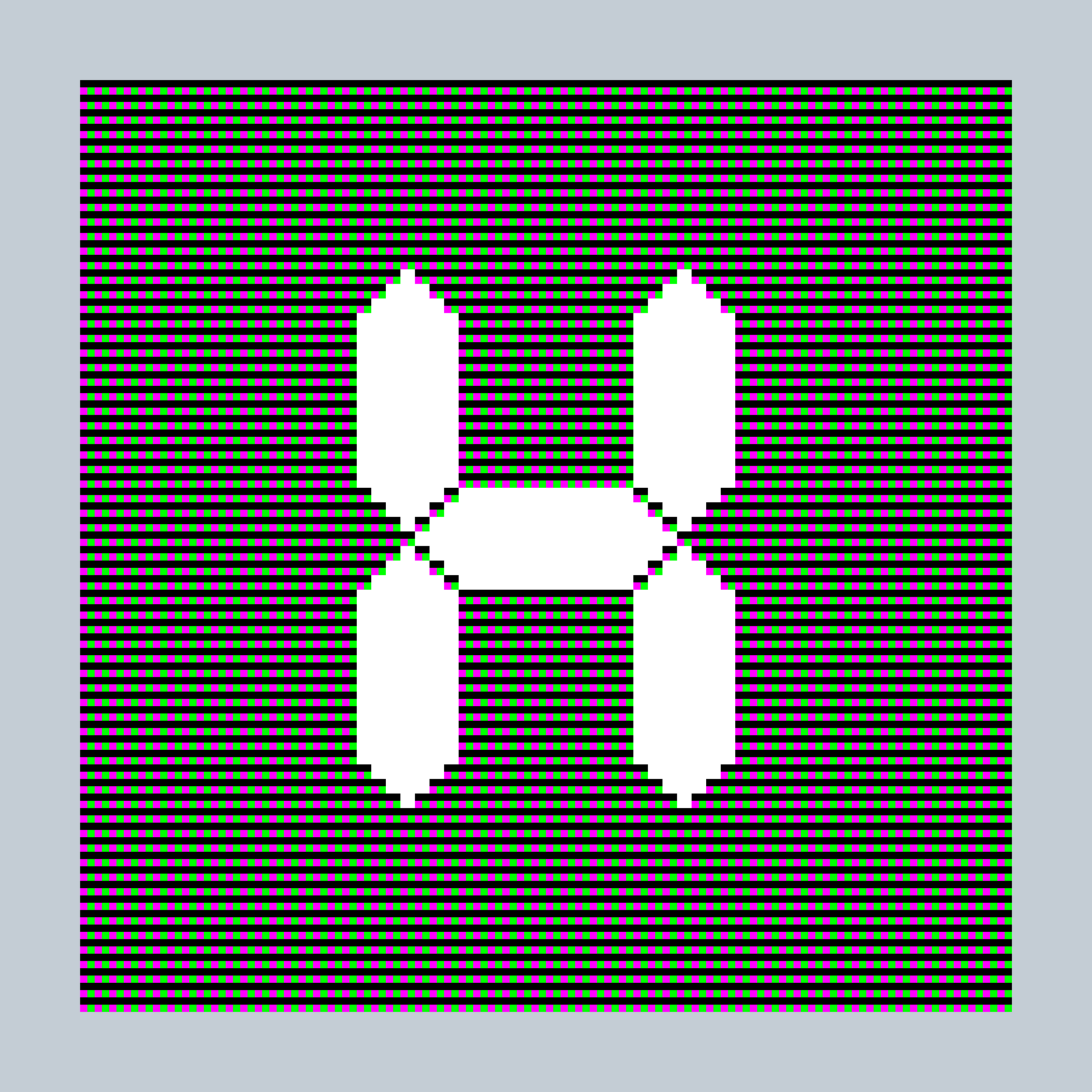 Art Blocks - Art Blocks v2 - 27-Bit Digital #731 - NFT # 21000731