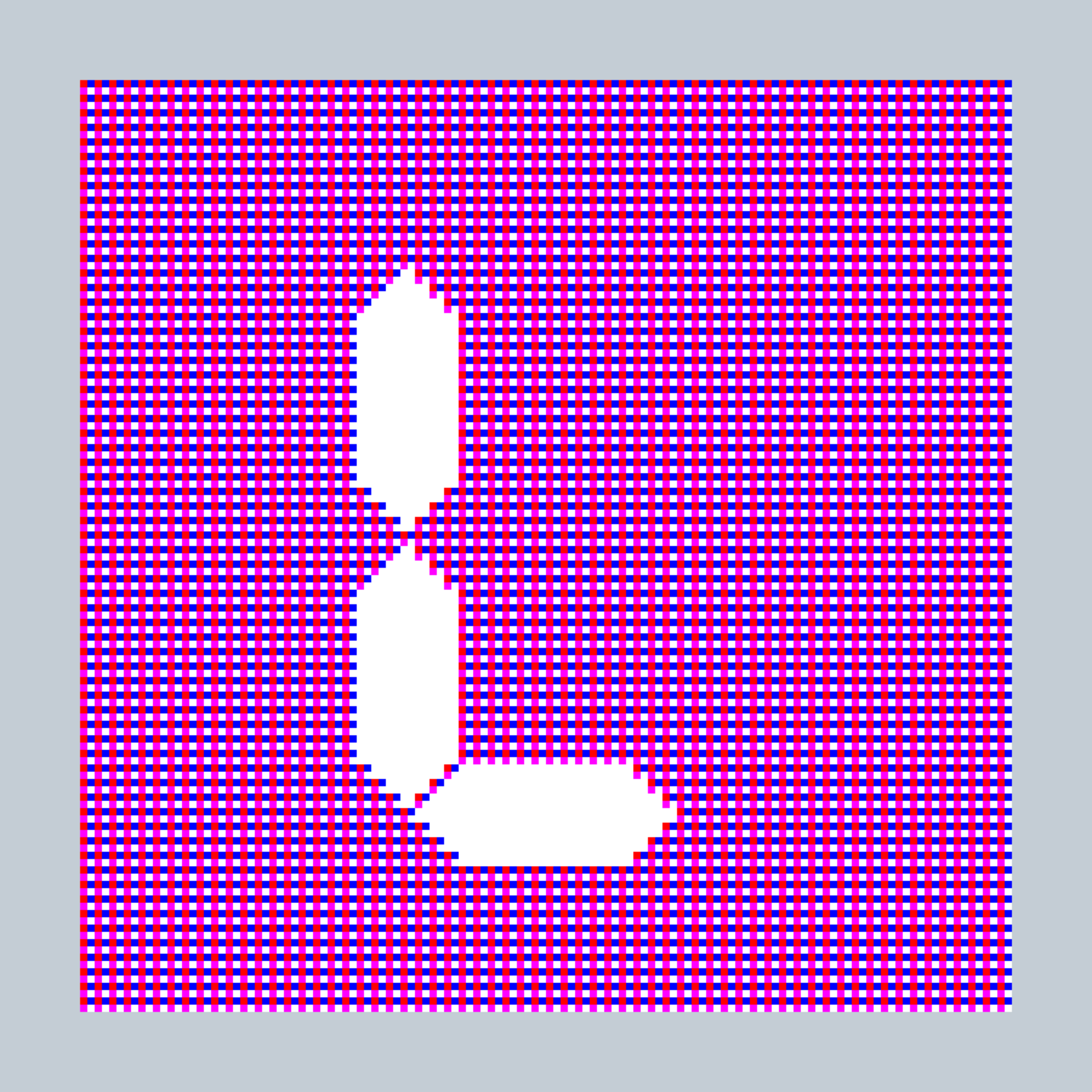 Art Blocks - Art Blocks v2 - 27-Bit Digital #738 - NFT # 21000738