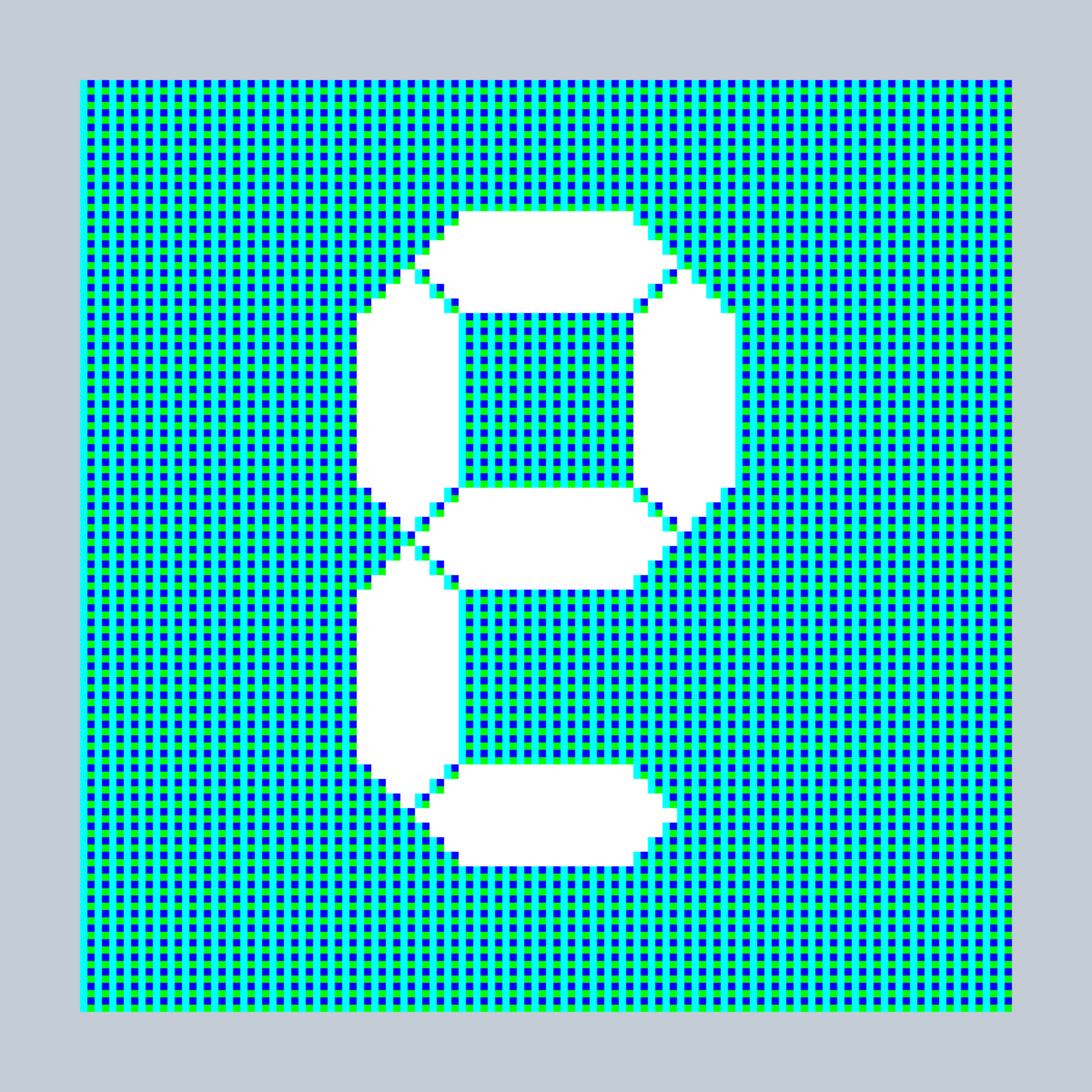 Art Blocks - Art Blocks v2 - 27-Bit Digital #781 - NFT # 21000781