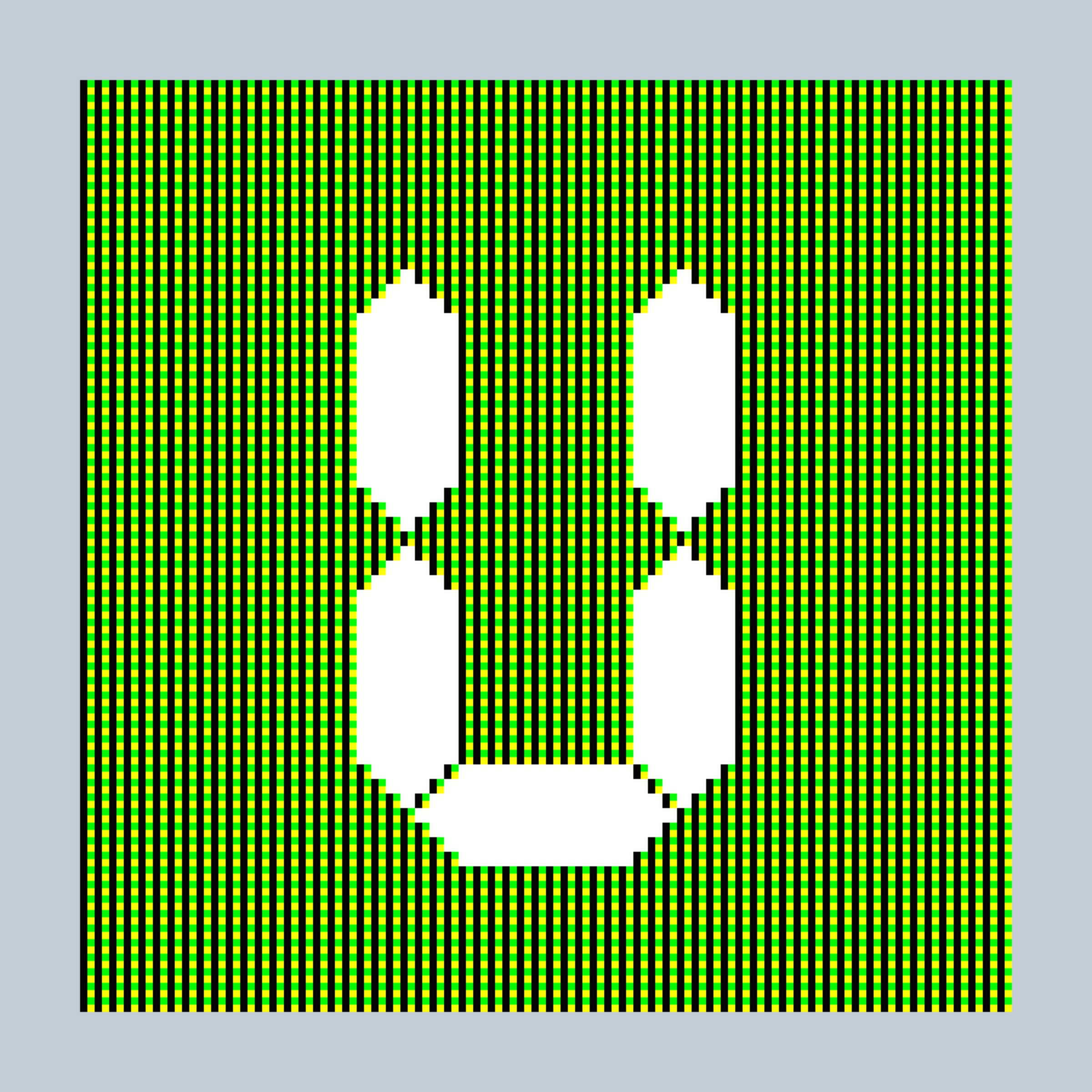 Art Blocks - Art Blocks v2 - 27-Bit Digital #788 - NFT # 21000788