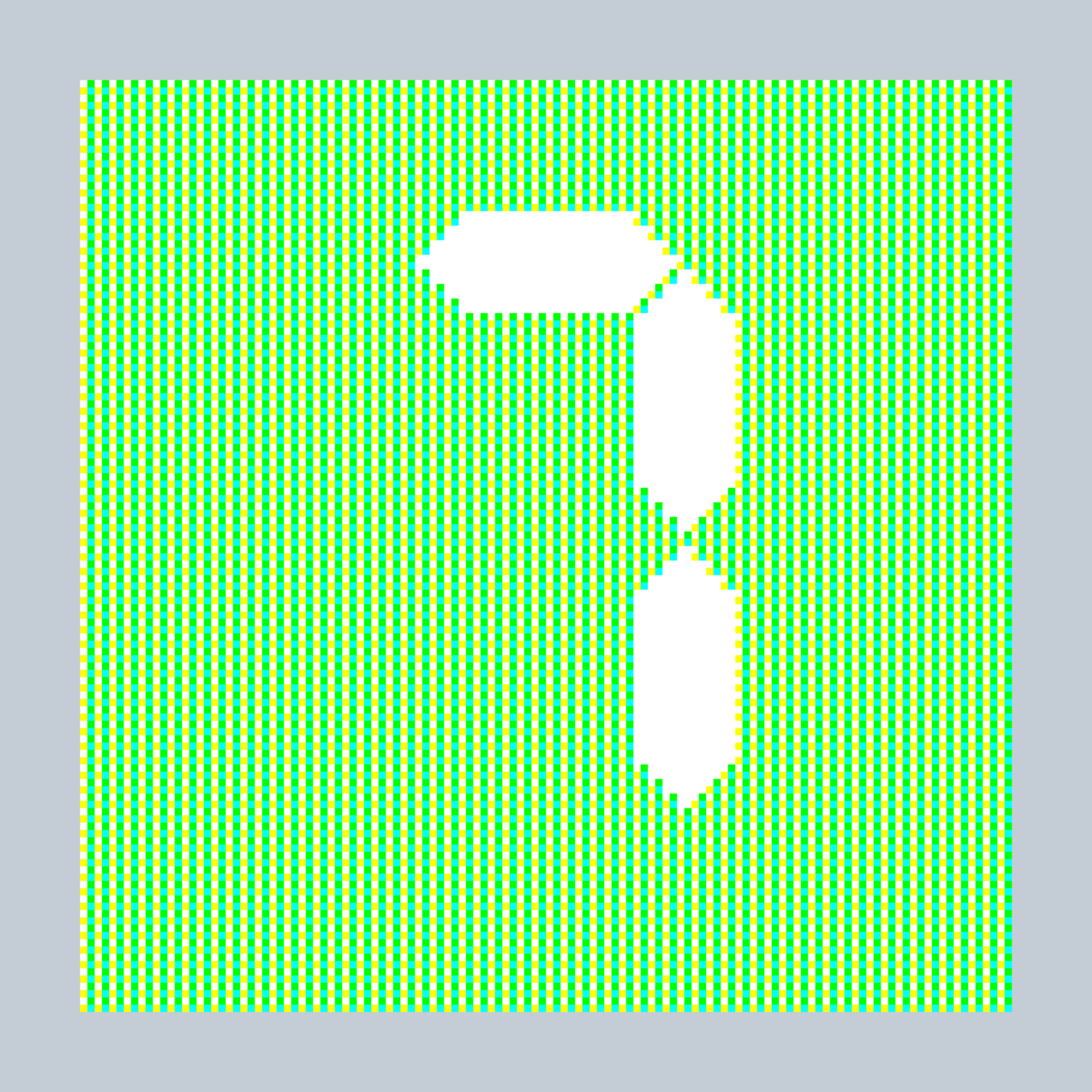 Art Blocks - Art Blocks v2 - 27-Bit Digital #812 - NFT # 21000812