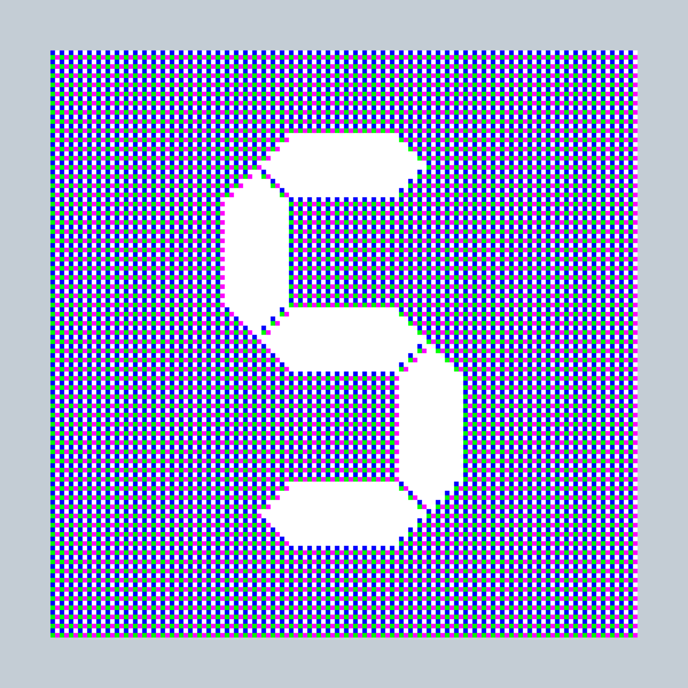 Art Blocks - Art Blocks v2 - 27-Bit Digital #817 - NFT # 21000817