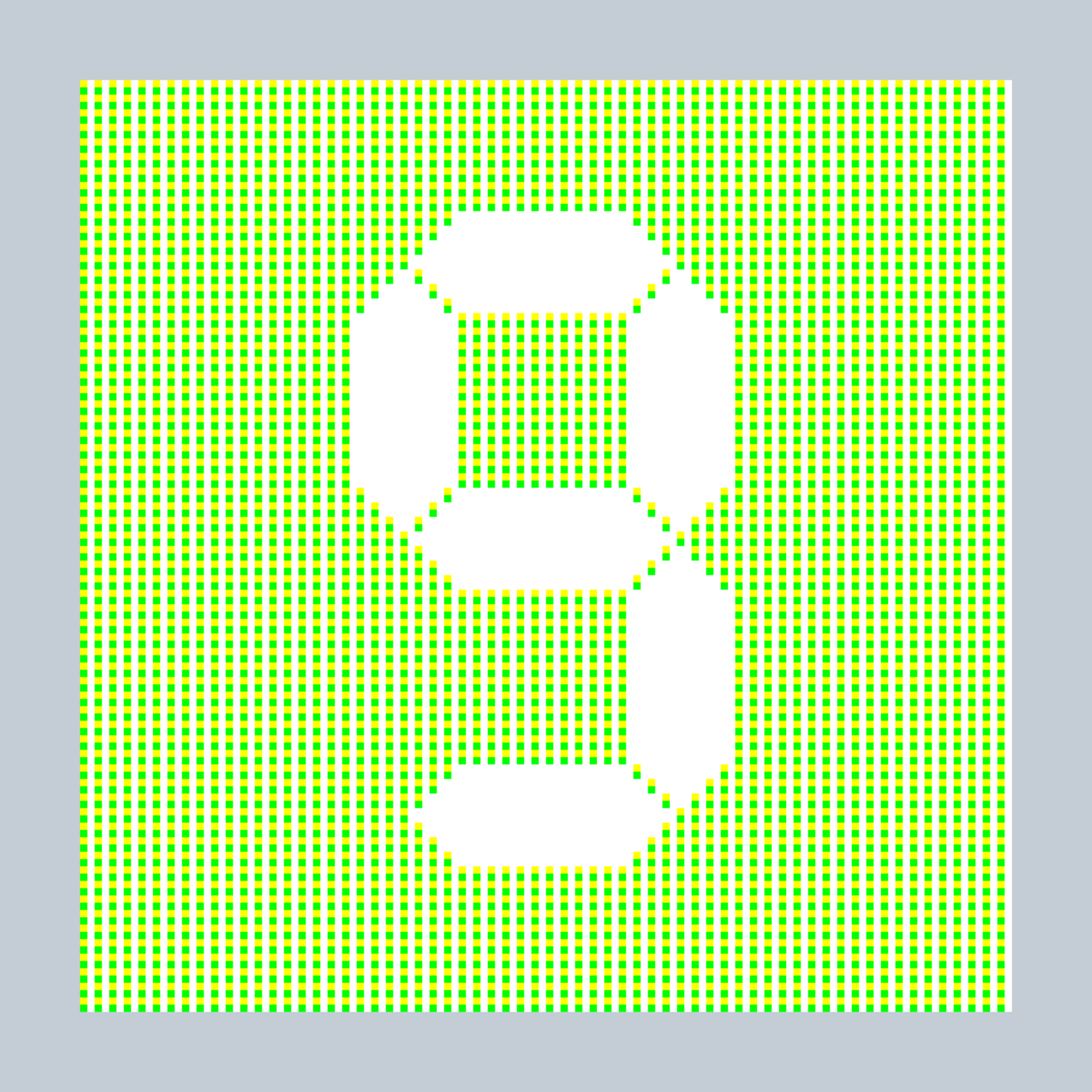 Art Blocks - Art Blocks v2 - 27-Bit Digital #825 - NFT # 21000825