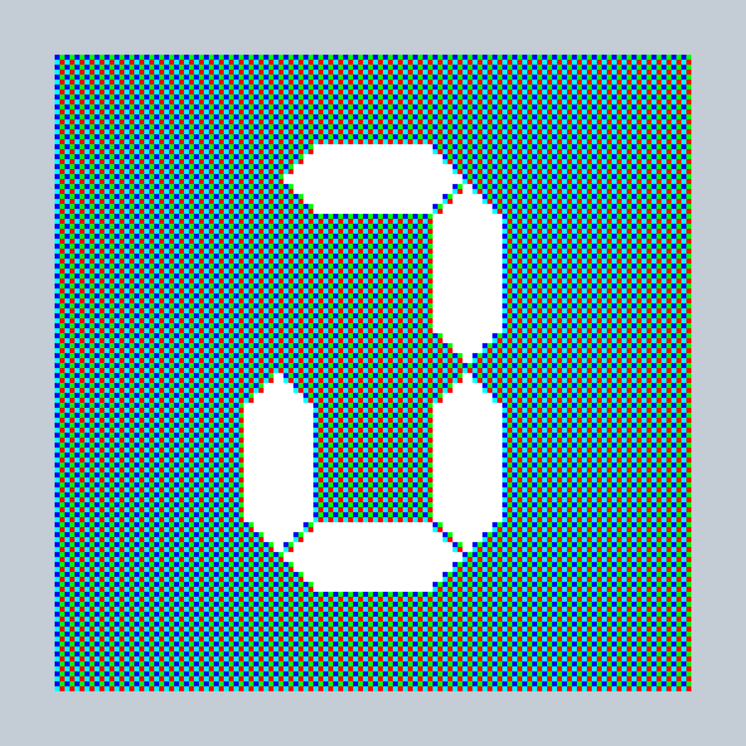 Art Blocks - Art Blocks v2 - 27-Bit Digital #843 - NFT # 21000843