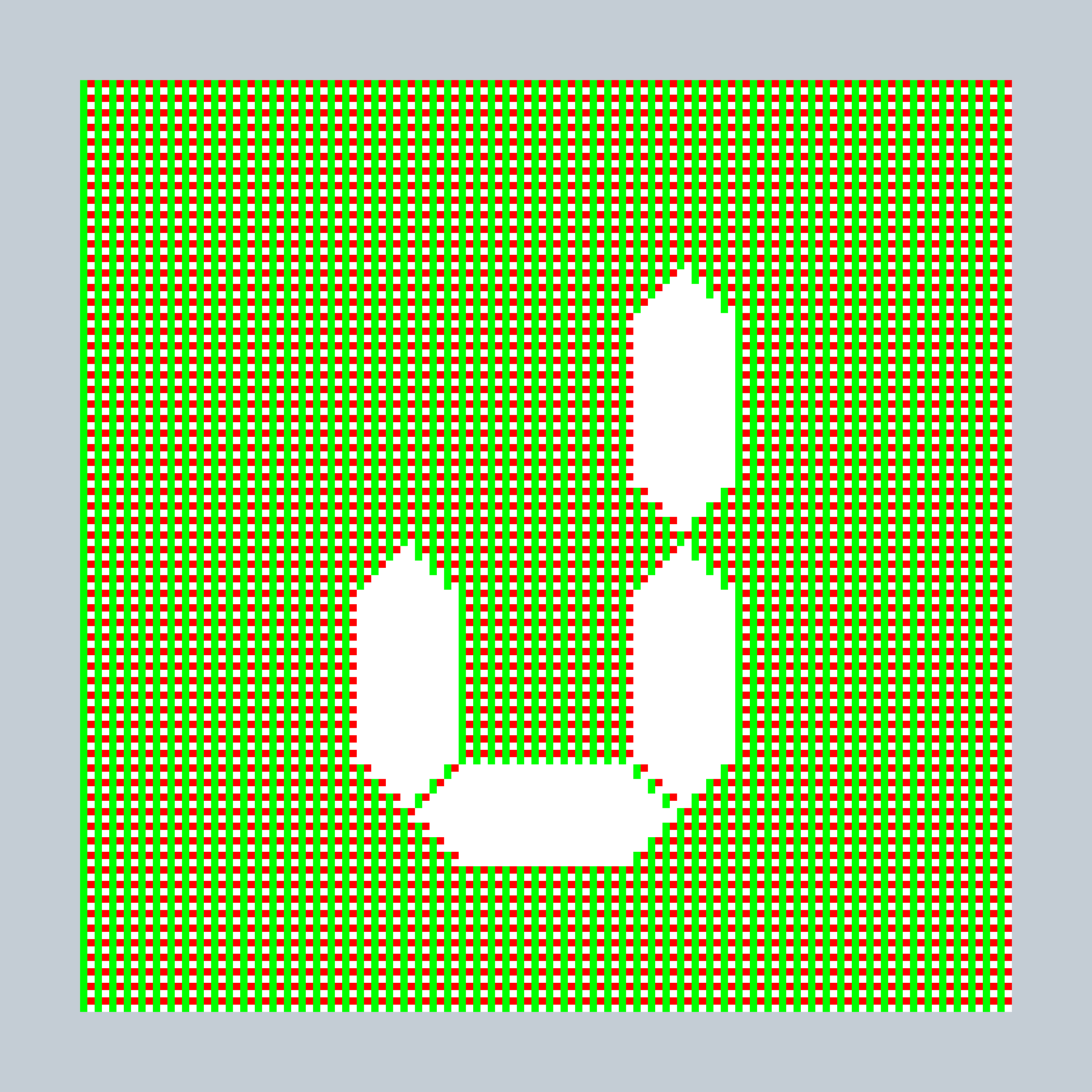 Art Blocks - Art Blocks v2 - 27-Bit Digital #848 - NFT # 21000848