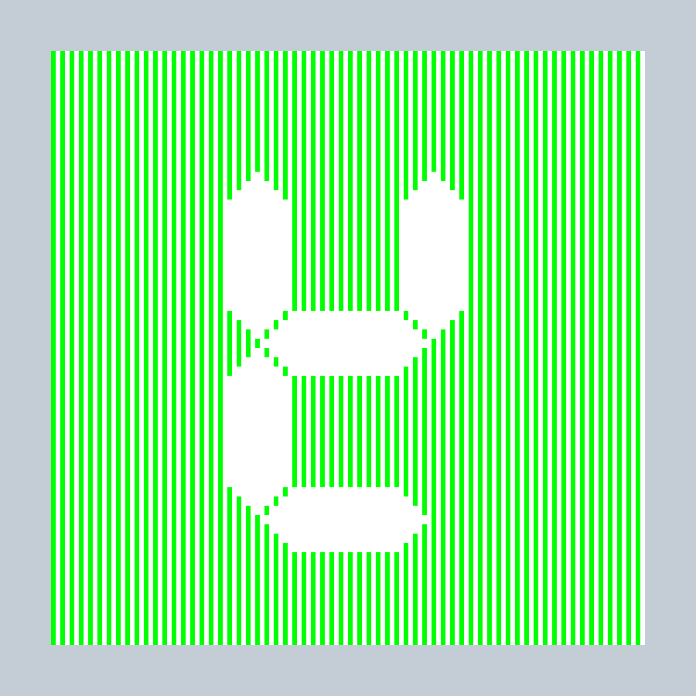 Art Blocks - Art Blocks v2 - 27-Bit Digital #866 - NFT # 21000866