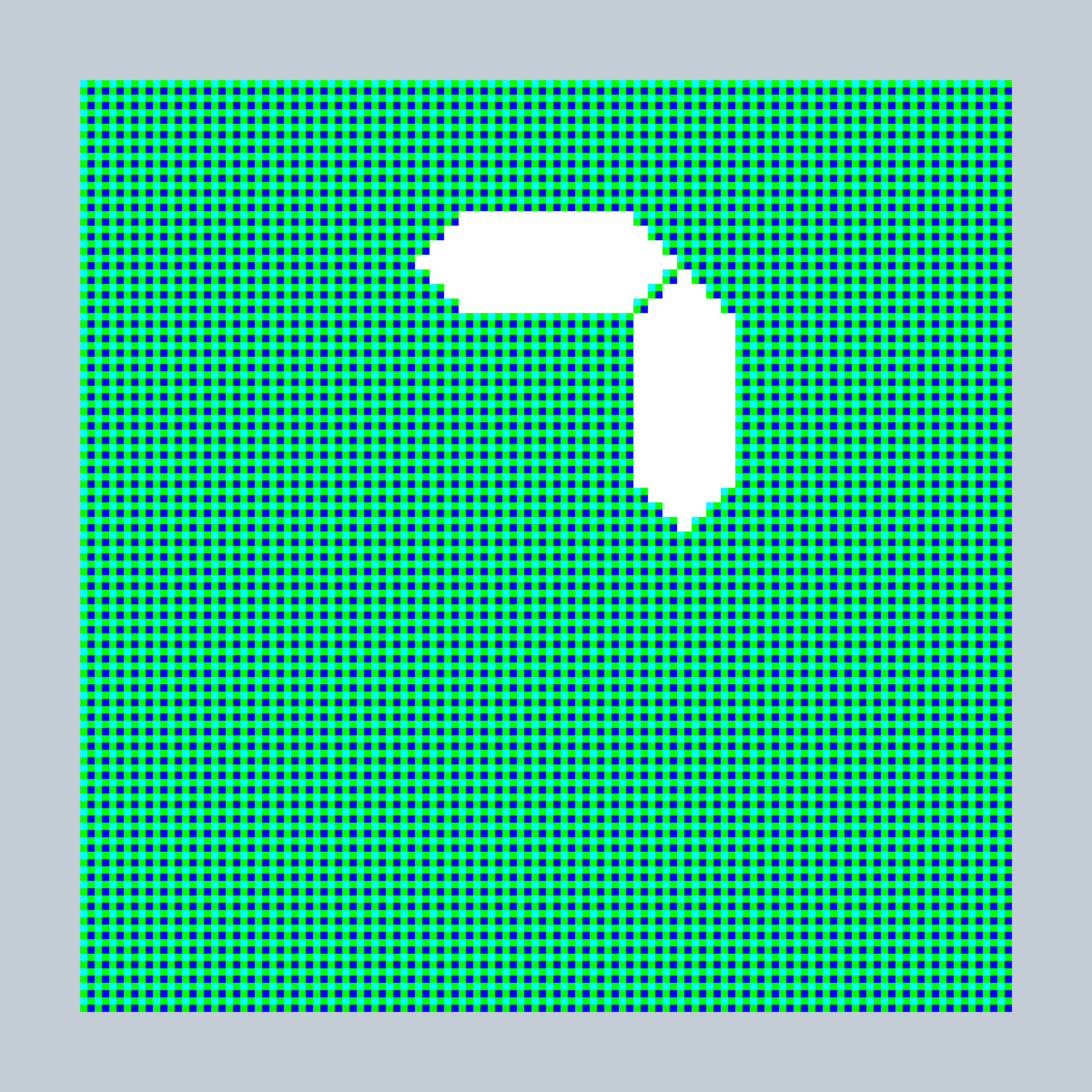 Art Blocks - Art Blocks v2 - 27-Bit Digital #878 - NFT # 21000878