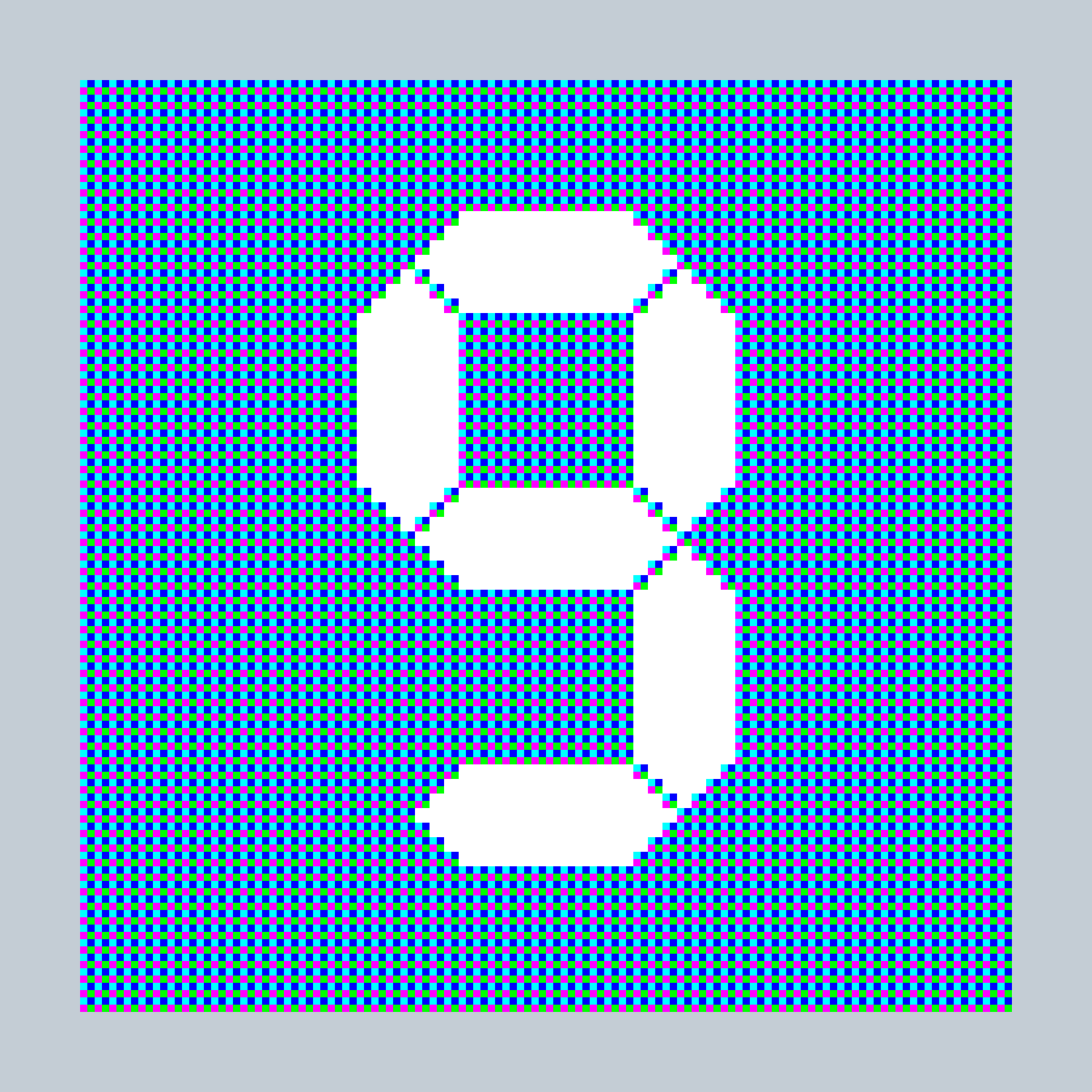 Art Blocks - Art Blocks v2 - 27-Bit Digital #961 - NFT # 21000961