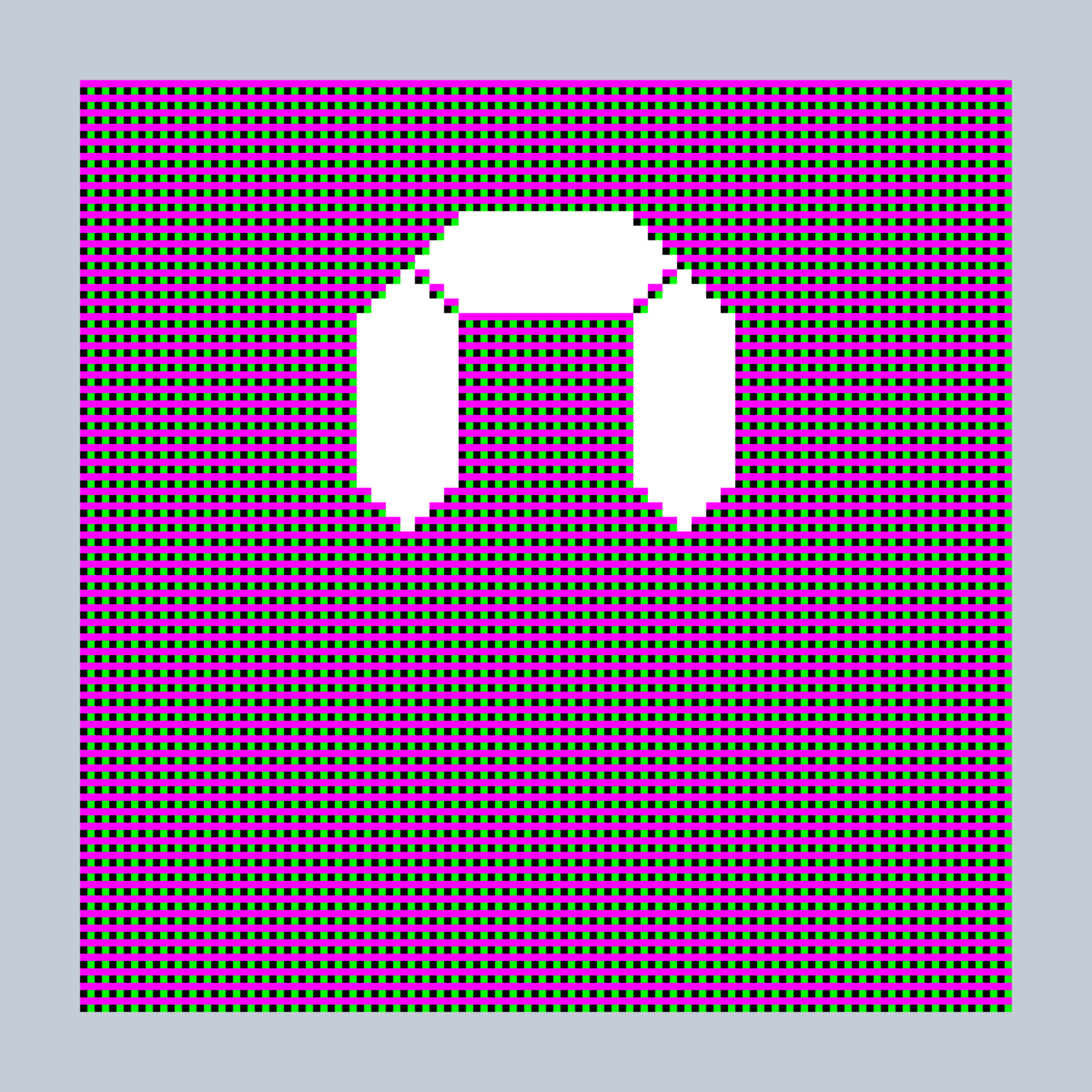 Art Blocks - Art Blocks v2 - 27-Bit Digital #967 - NFT # 21000967