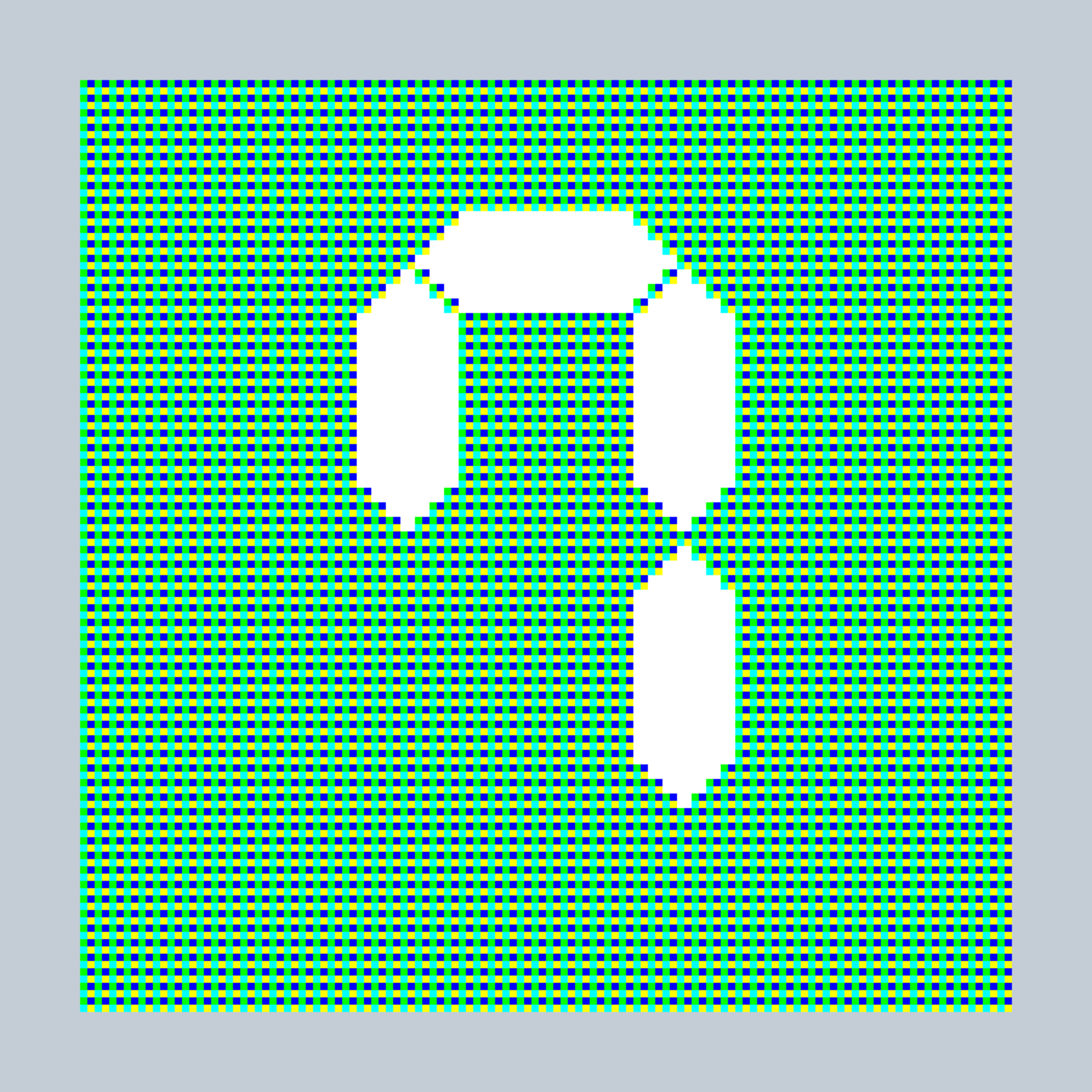 Art Blocks - Art Blocks v2 - 27-Bit Digital #1006 - NFT # 21001006