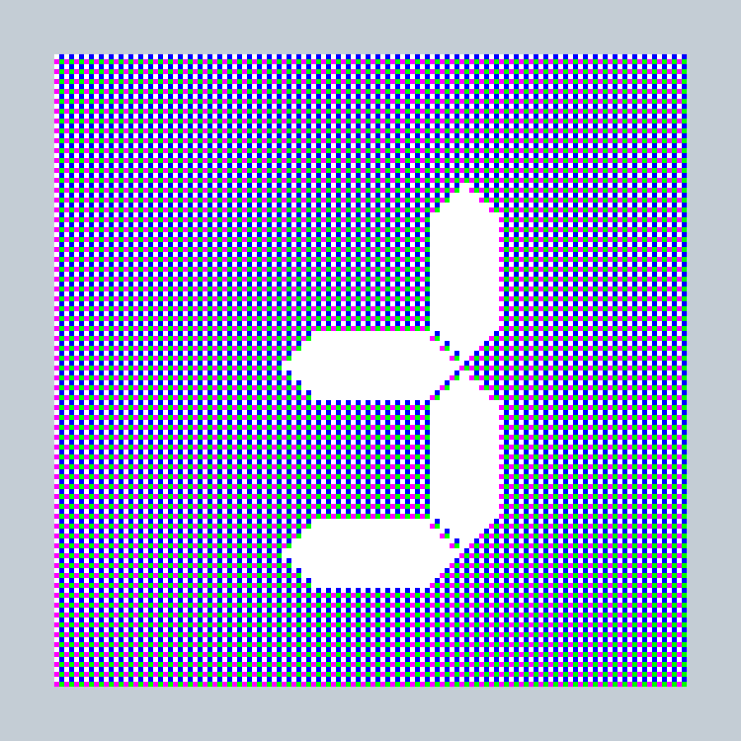 Art Blocks - Art Blocks v2 - 27-Bit Digital #1018 - NFT # 21001018