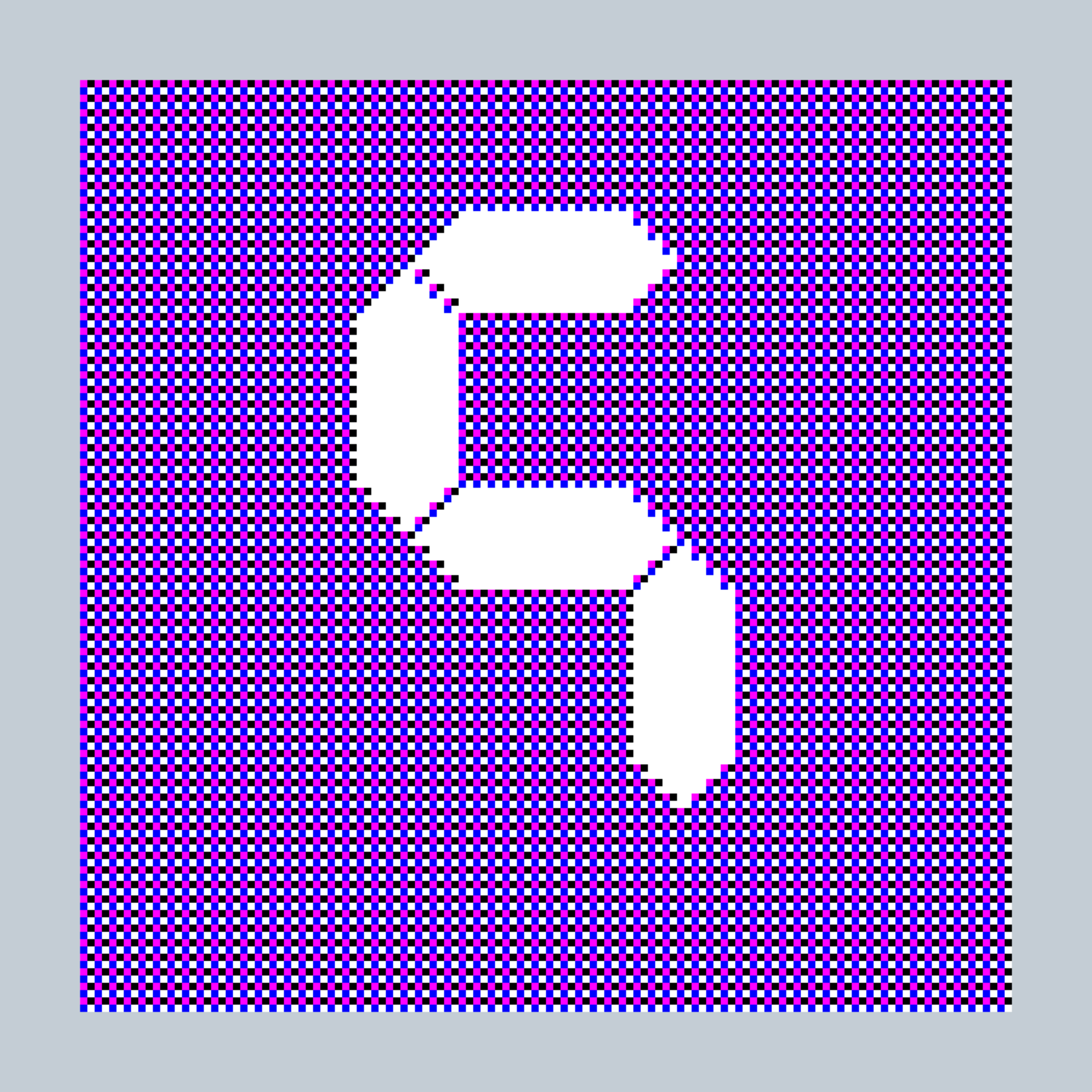 Art Blocks - Art Blocks v2 - 27-Bit Digital #1019 - NFT # 21001019