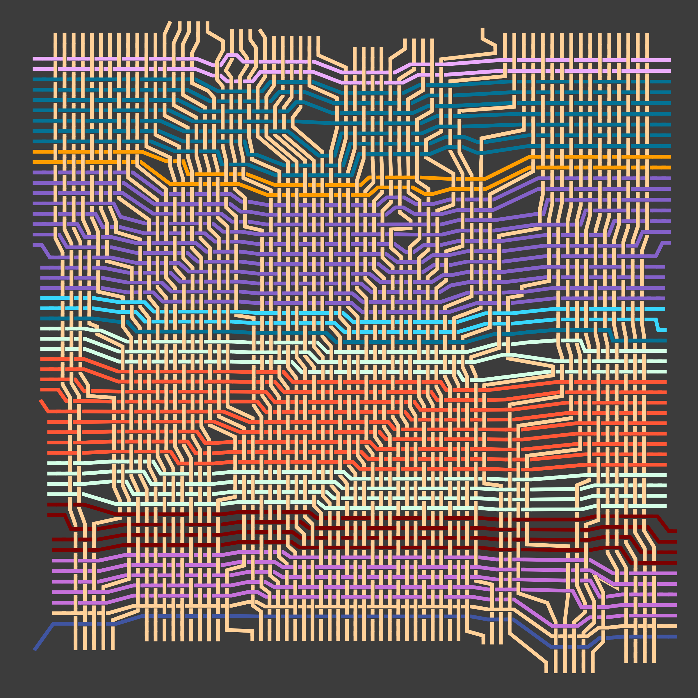 Art Blocks - Art Blocks v2 - Loom #38 - NFT # 213000038