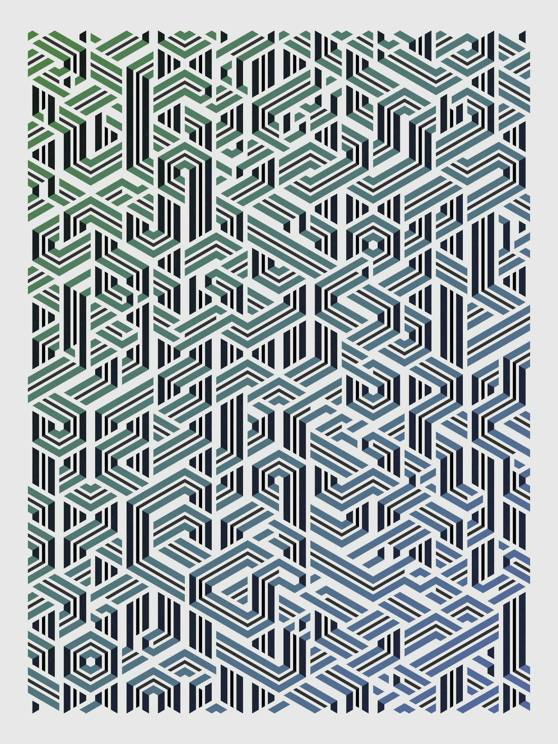 Art Blocks - Art Blocks v2 - Bent #74 - NFT # 214000074