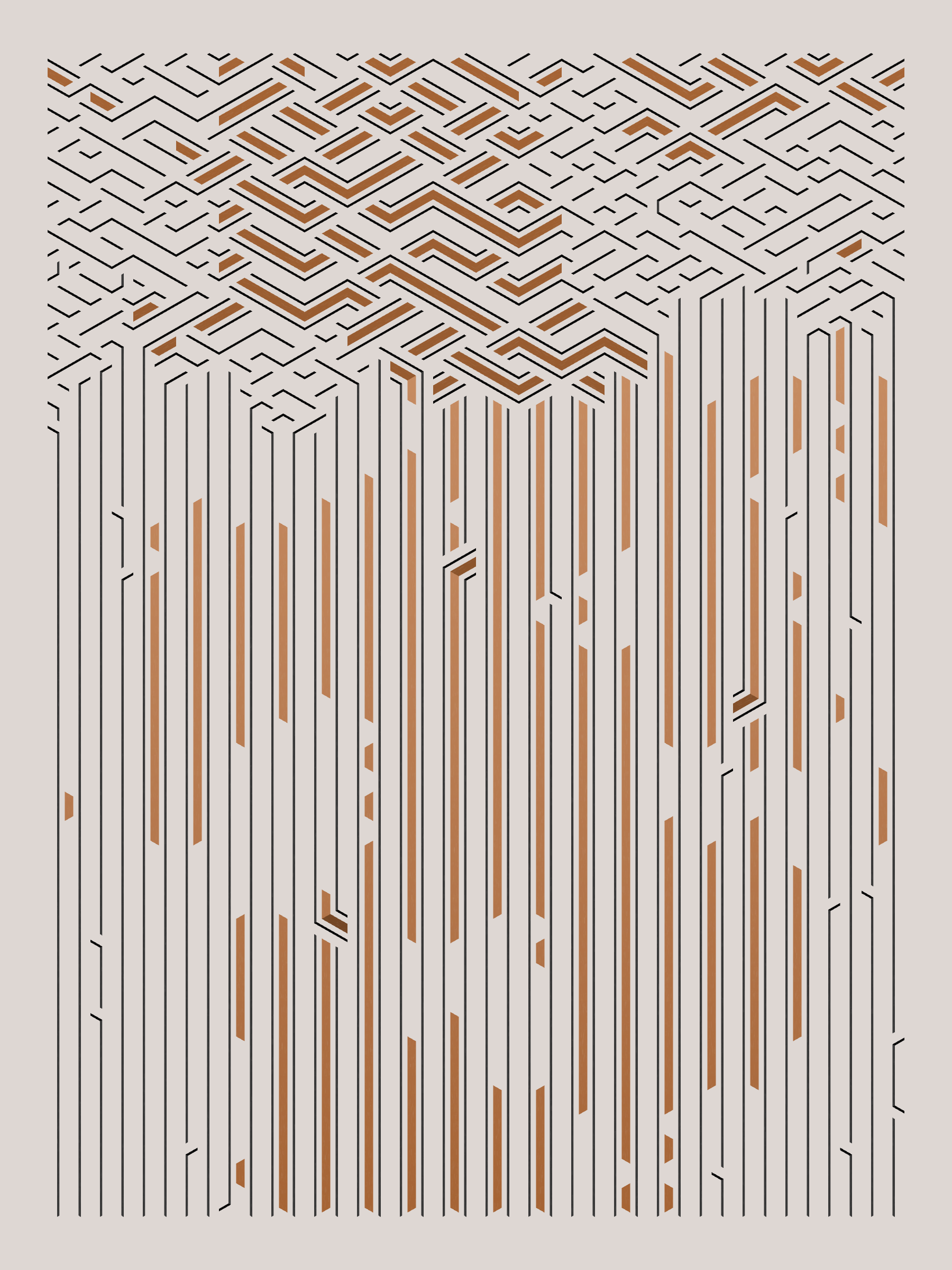 Art Blocks - Art Blocks v2 - Bent #190 - NFT # 214000190