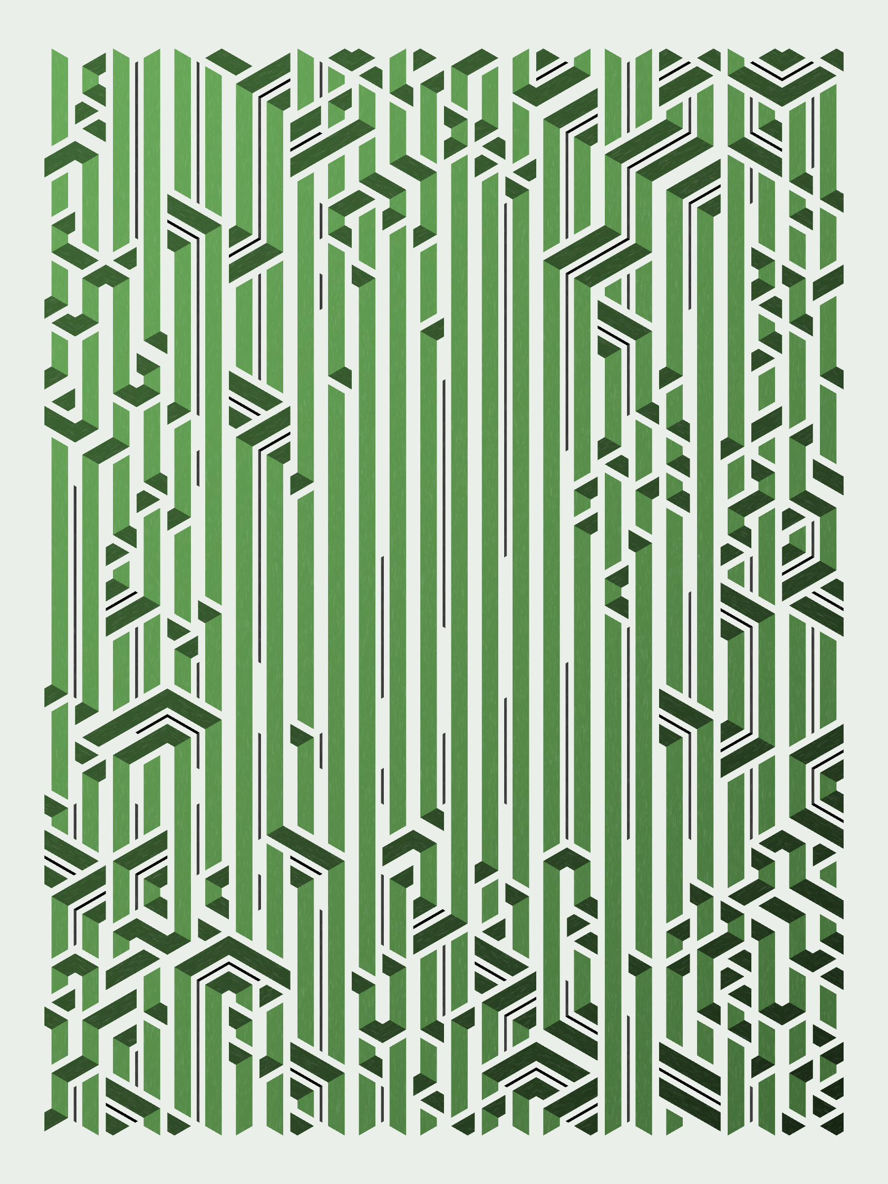 Art Blocks - Art Blocks v2 - Bent #197 - NFT # 214000197