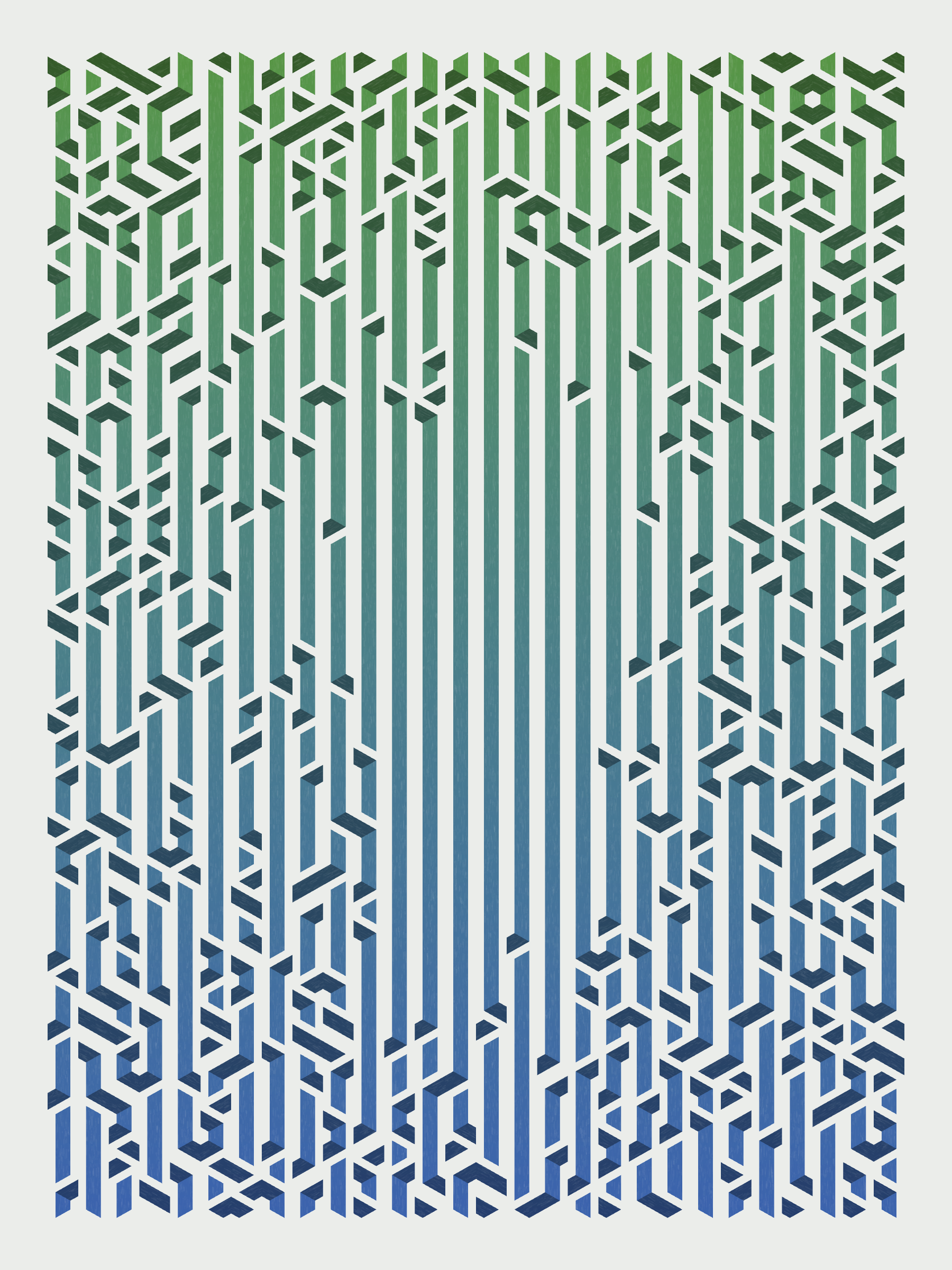 Art Blocks - Art Blocks v2 - Bent #288 - NFT # 214000288