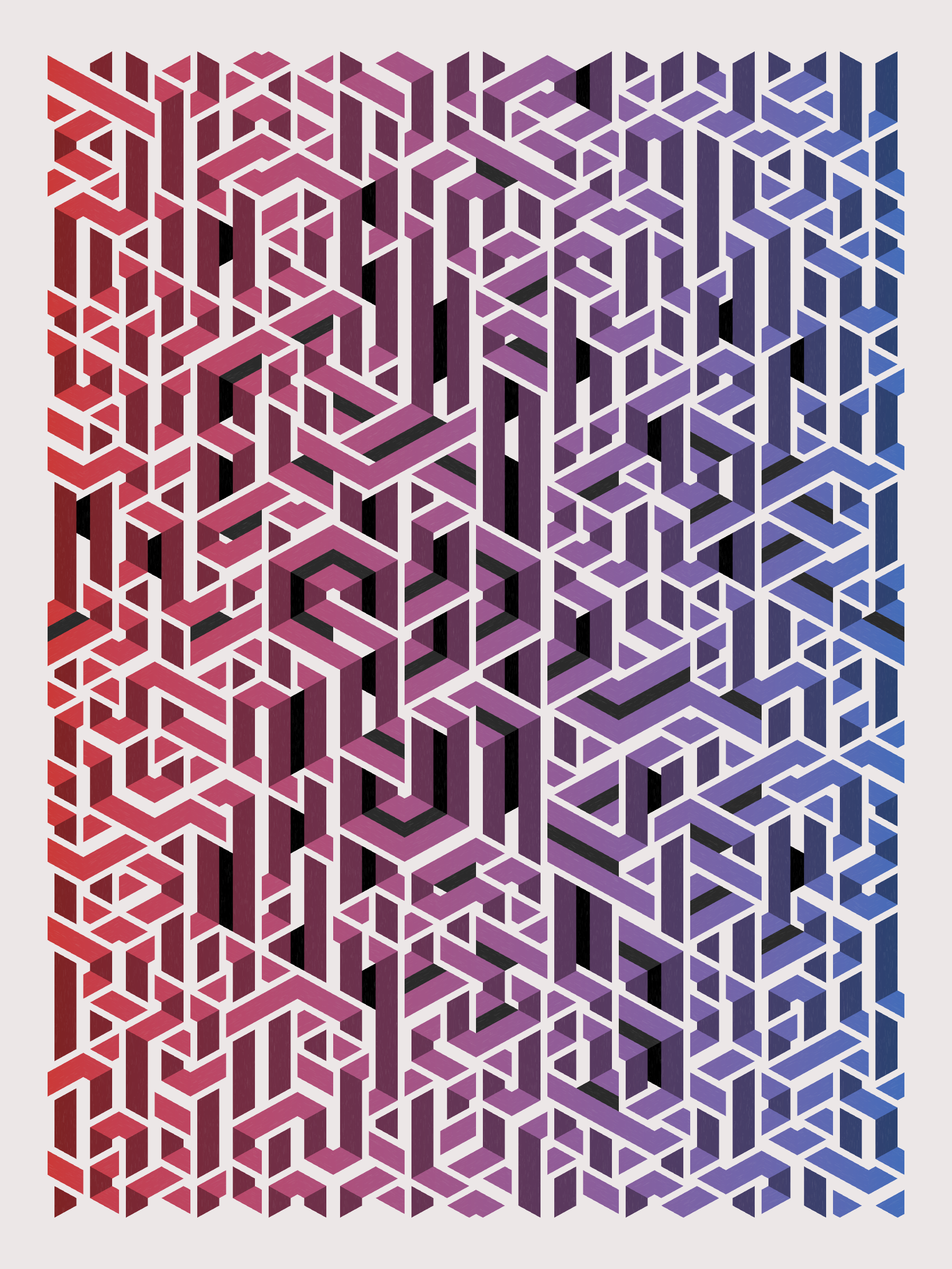 Art Blocks - Art Blocks v2 - Bent #308 - NFT # 214000308