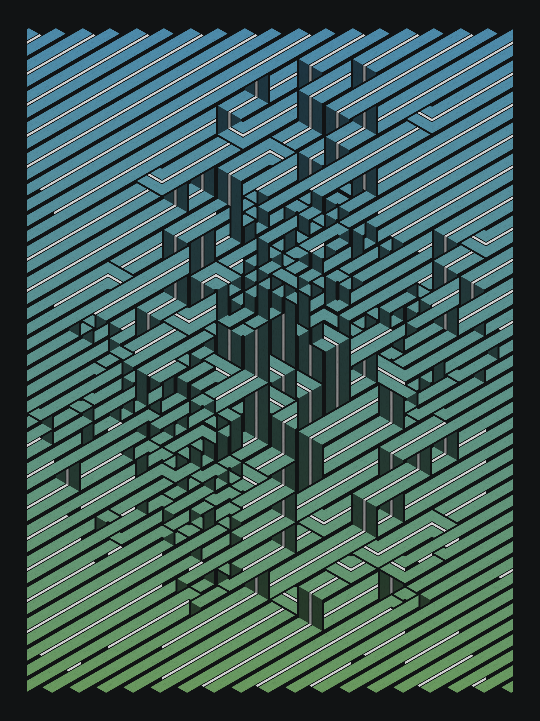 Art Blocks - Art Blocks v2 - Bent #309 - NFT # 214000309