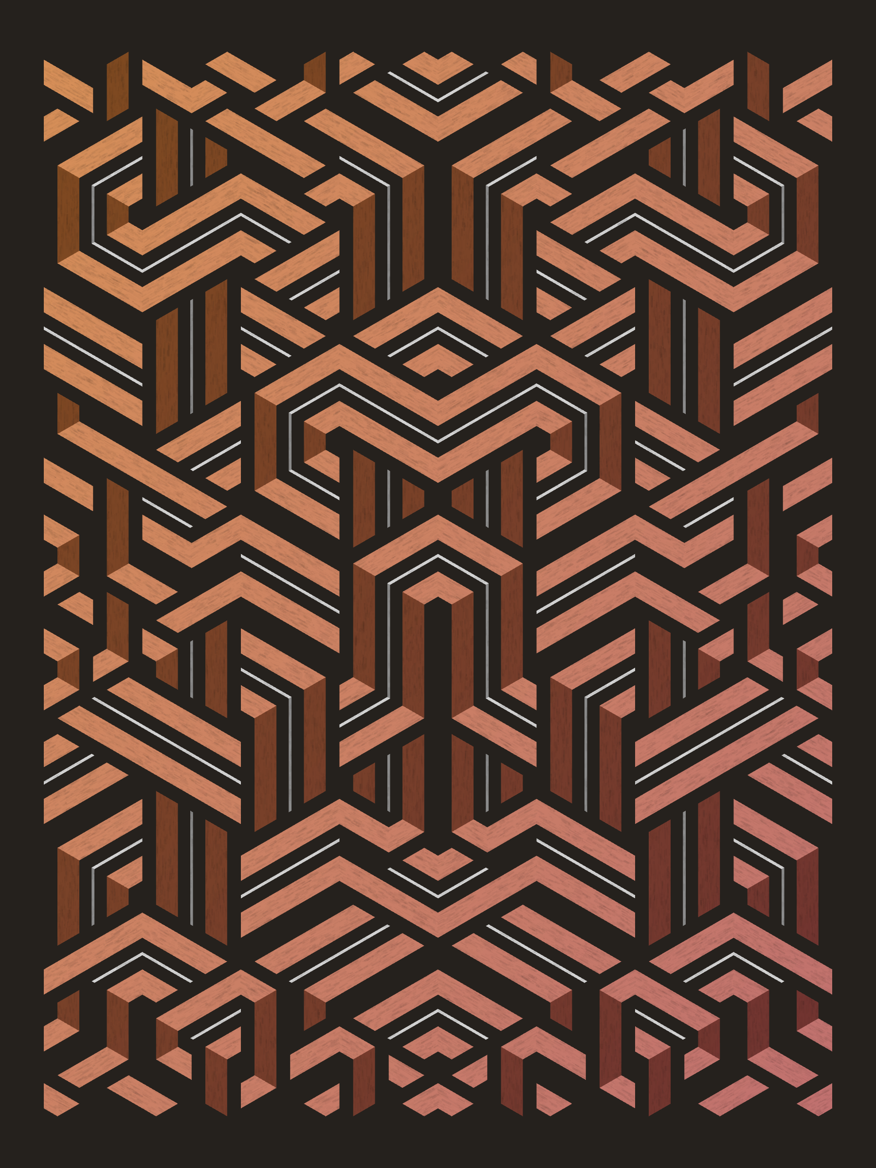 Art Blocks - Art Blocks v2 - Bent #416 - NFT # 214000416