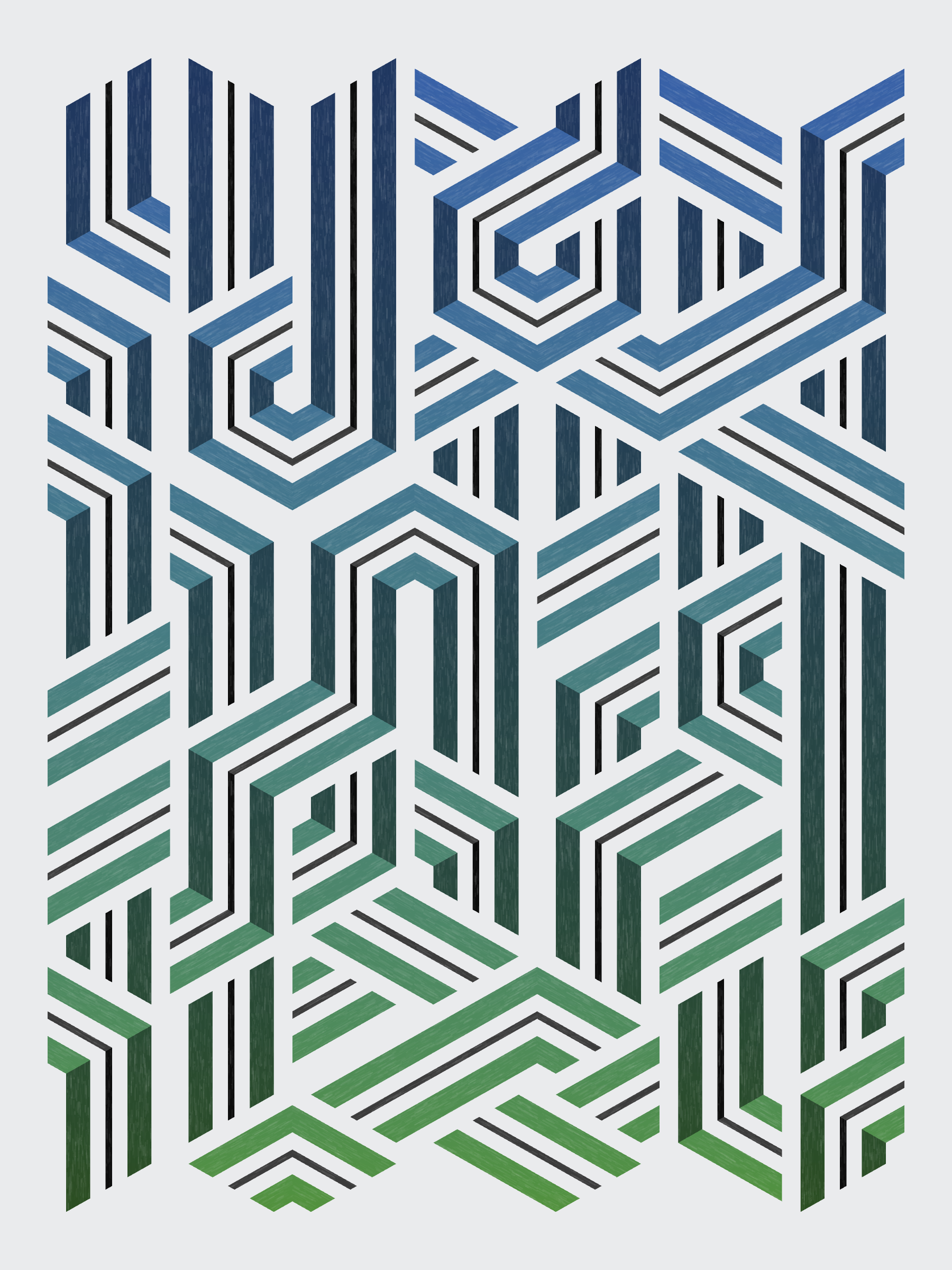 Art Blocks - Art Blocks v2 - Bent #418 - NFT # 214000418