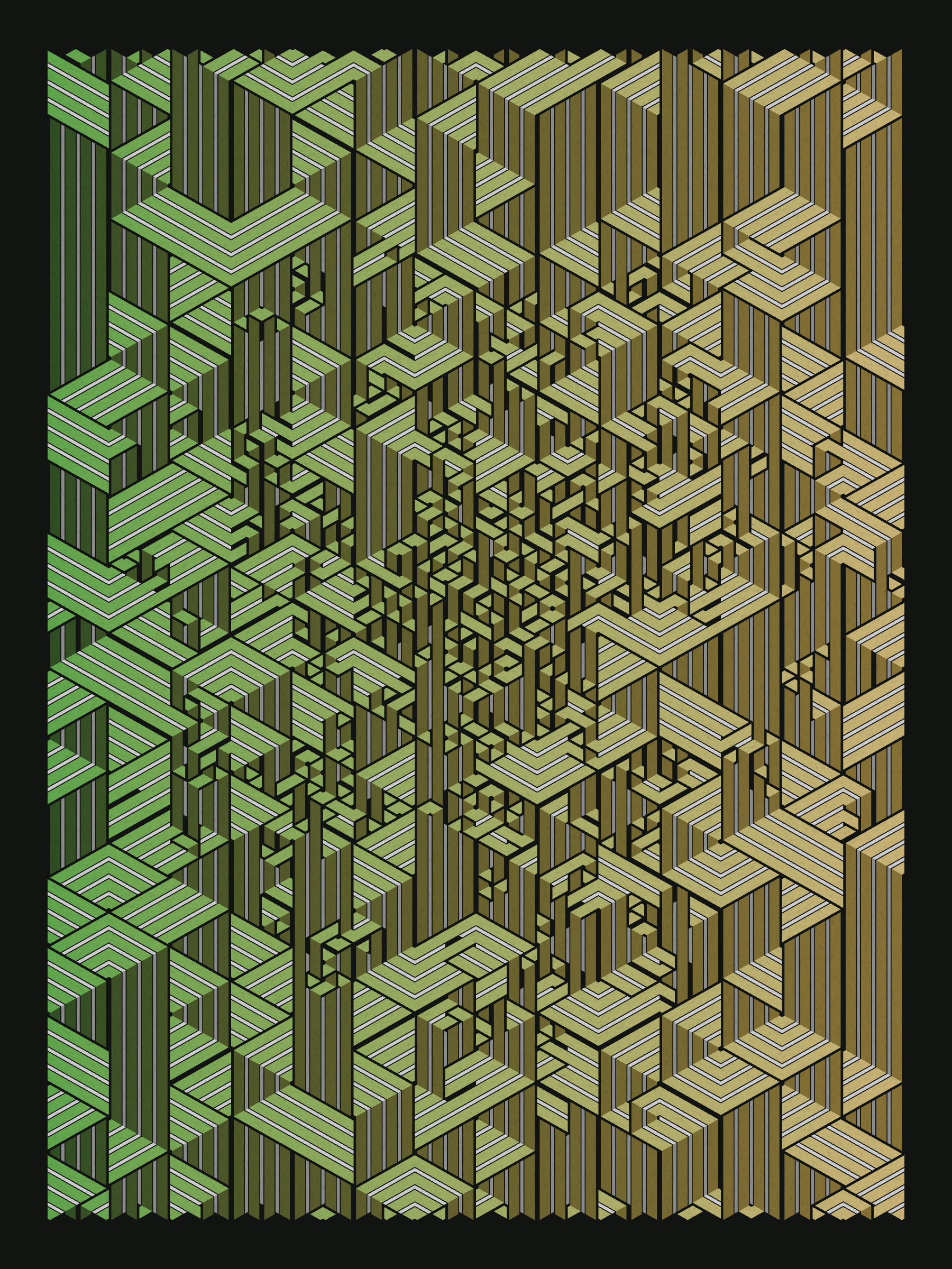 Art Blocks - Art Blocks v2 - Bent #443 - NFT # 214000443