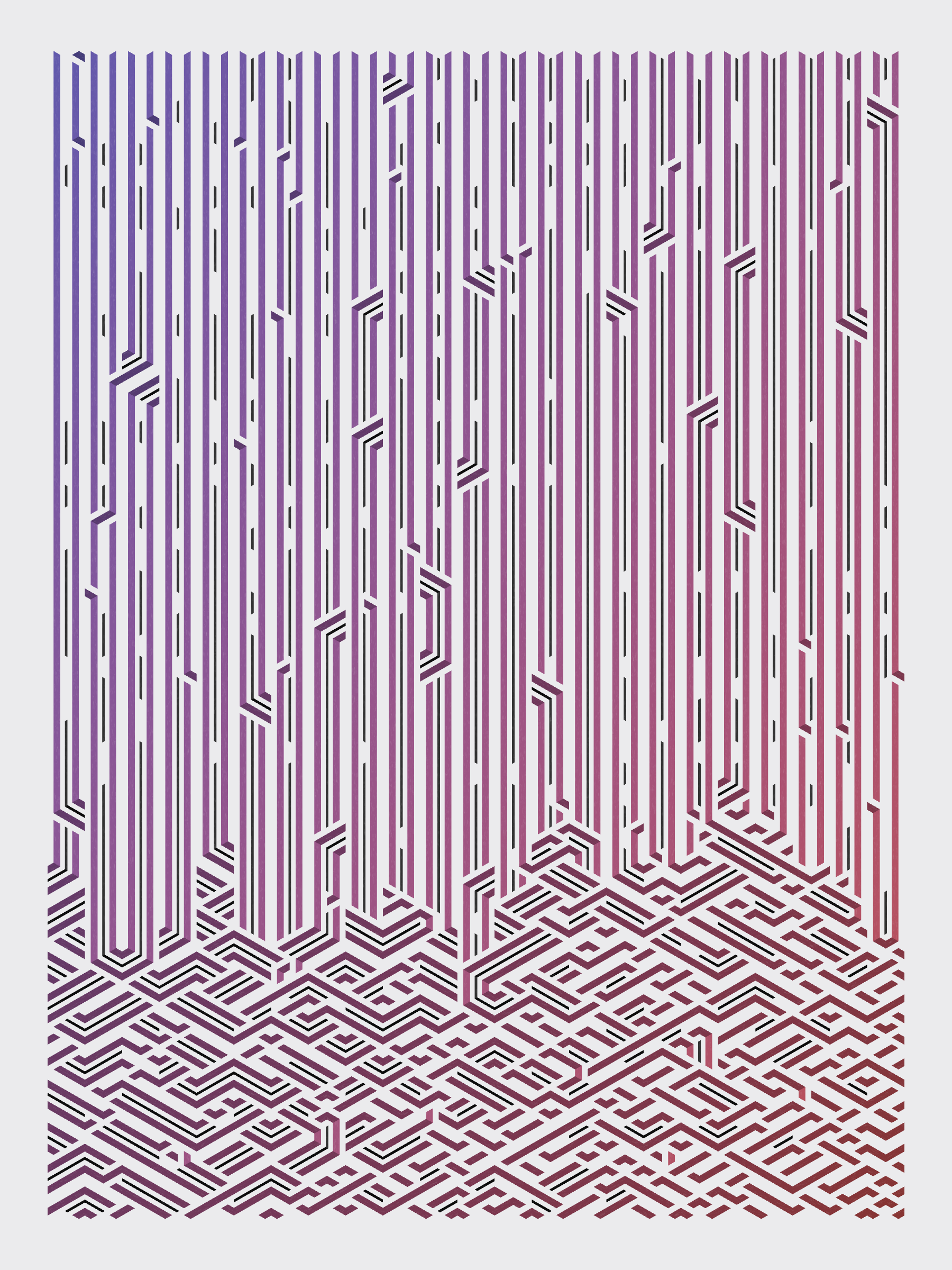 Art Blocks - Art Blocks v2 - Bent #535 - NFT # 214000535