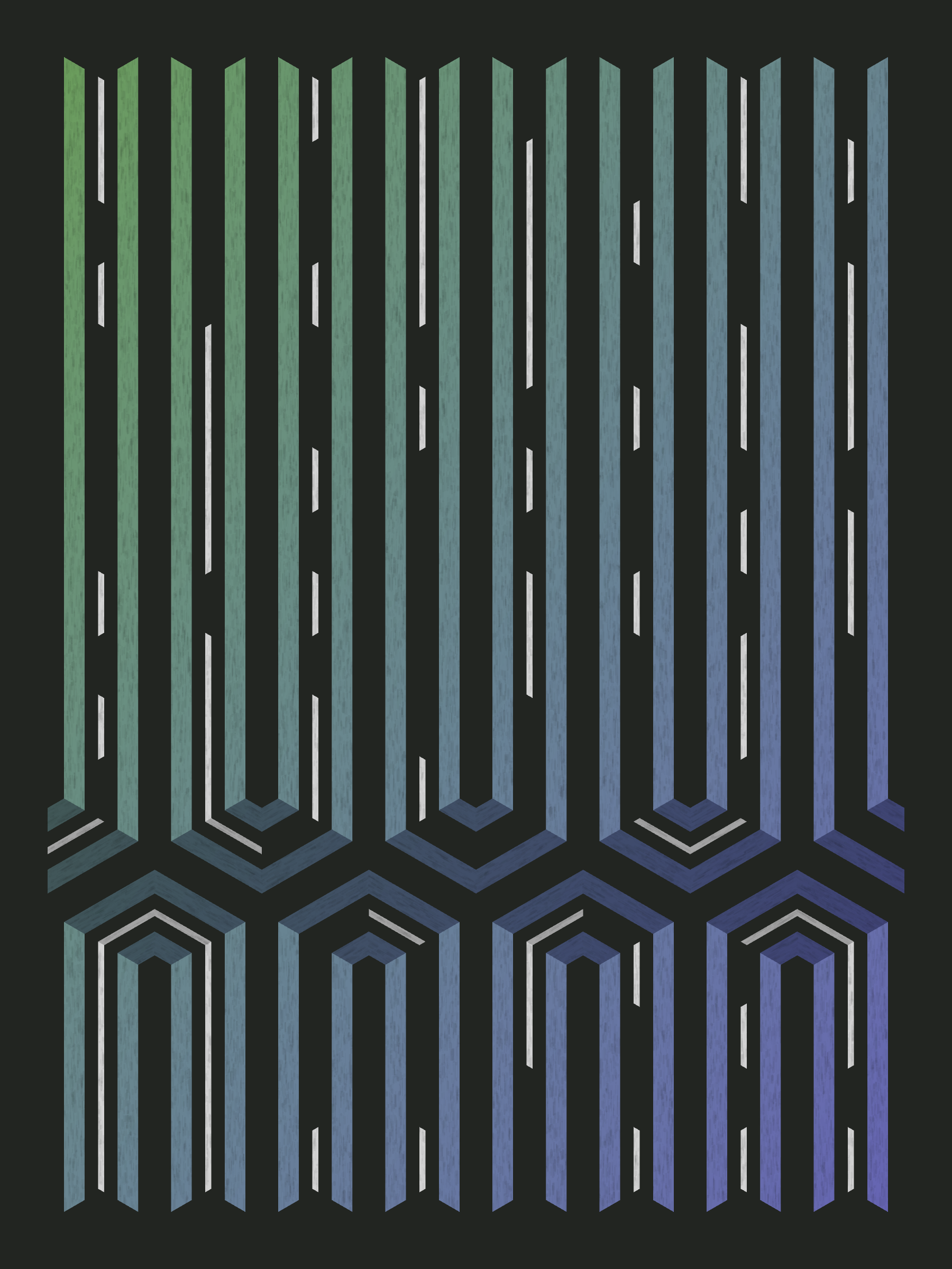 Art Blocks - Art Blocks v2 - Bent #644 - NFT # 214000644