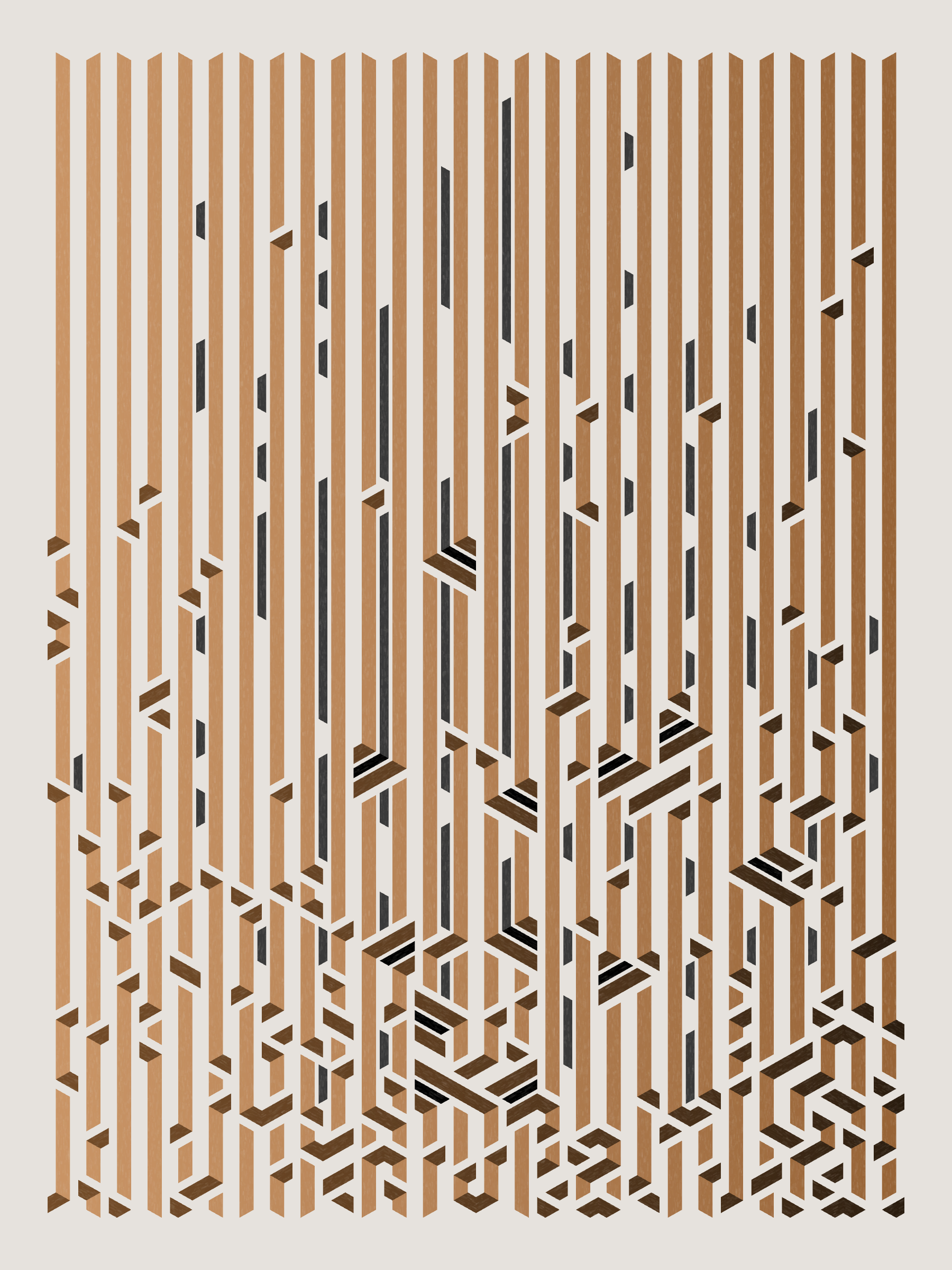 Art Blocks - Art Blocks v2 - Bent #674 - NFT # 214000674