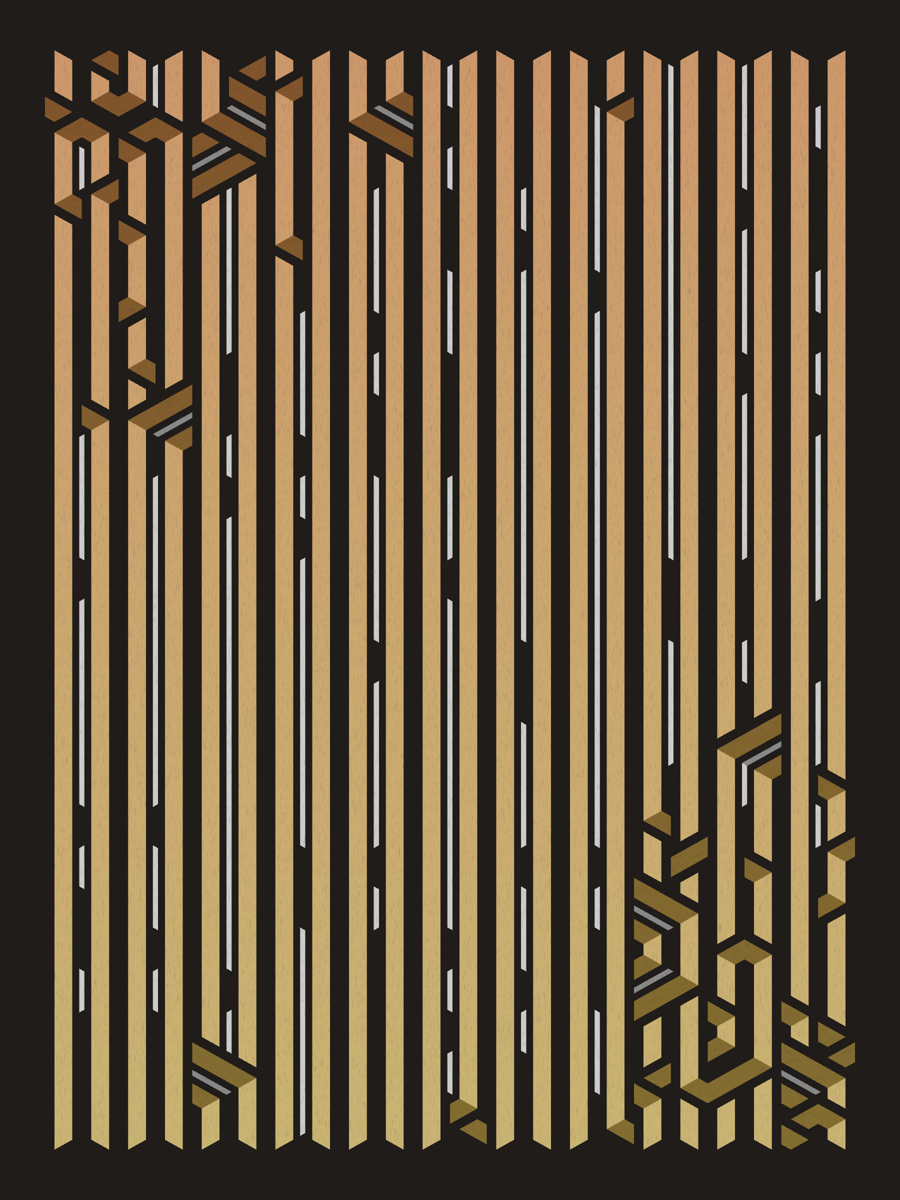 Art Blocks - Art Blocks v2 - Bent #695 - NFT # 214000695