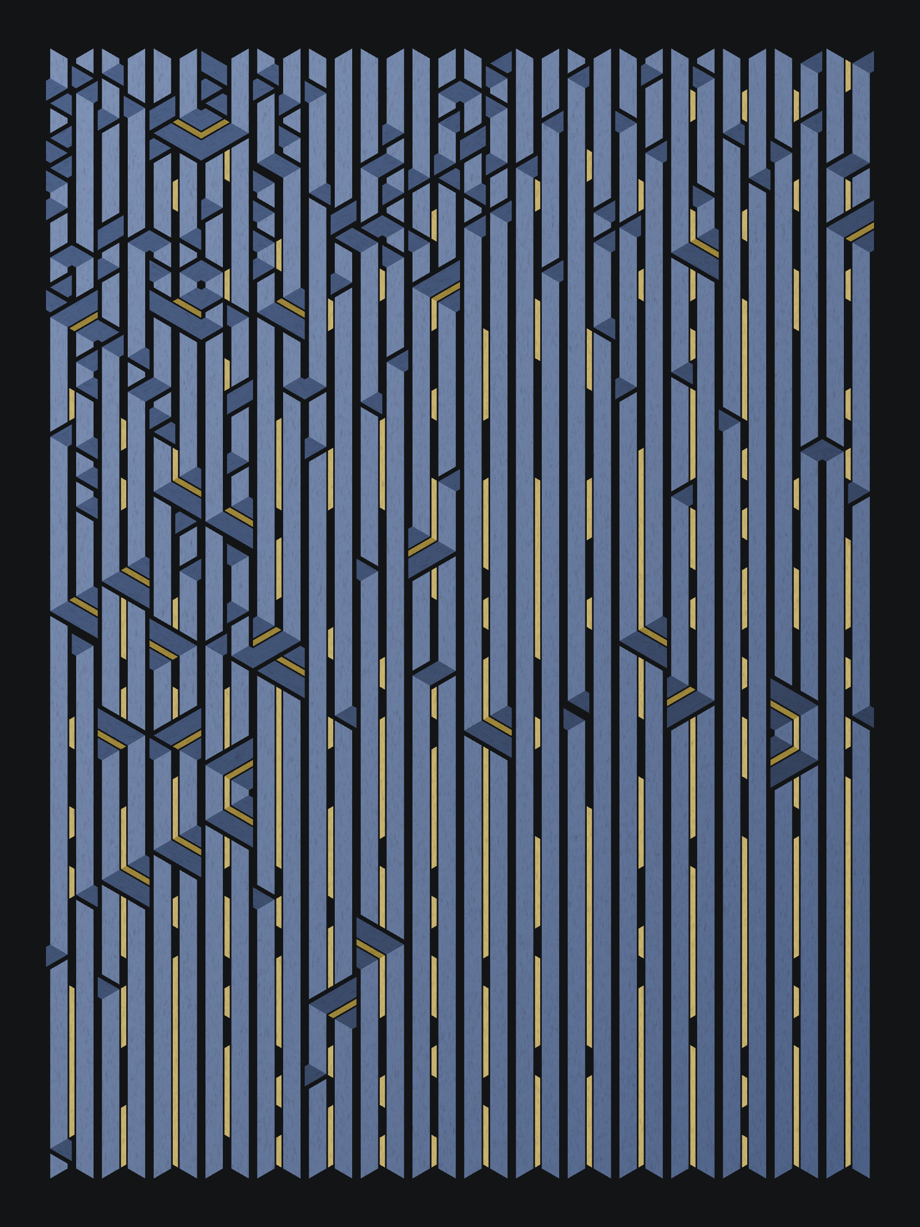 Art Blocks - Art Blocks v2 - Bent #708 - NFT # 214000708