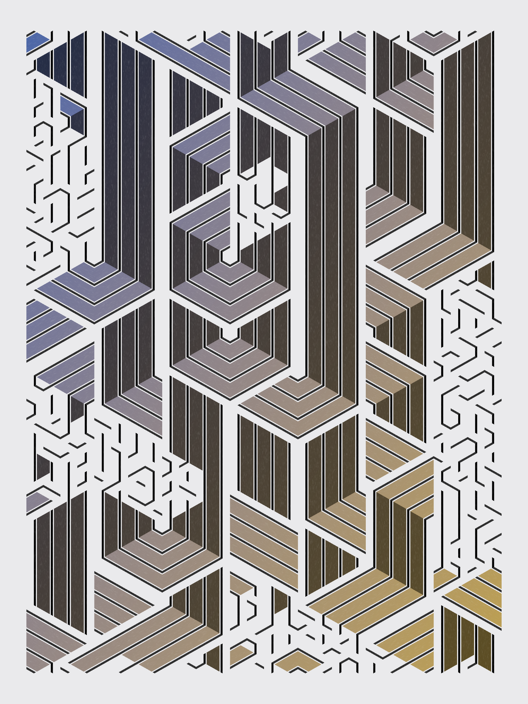 Art Blocks - Art Blocks v2 - Bent #715 - NFT # 214000715