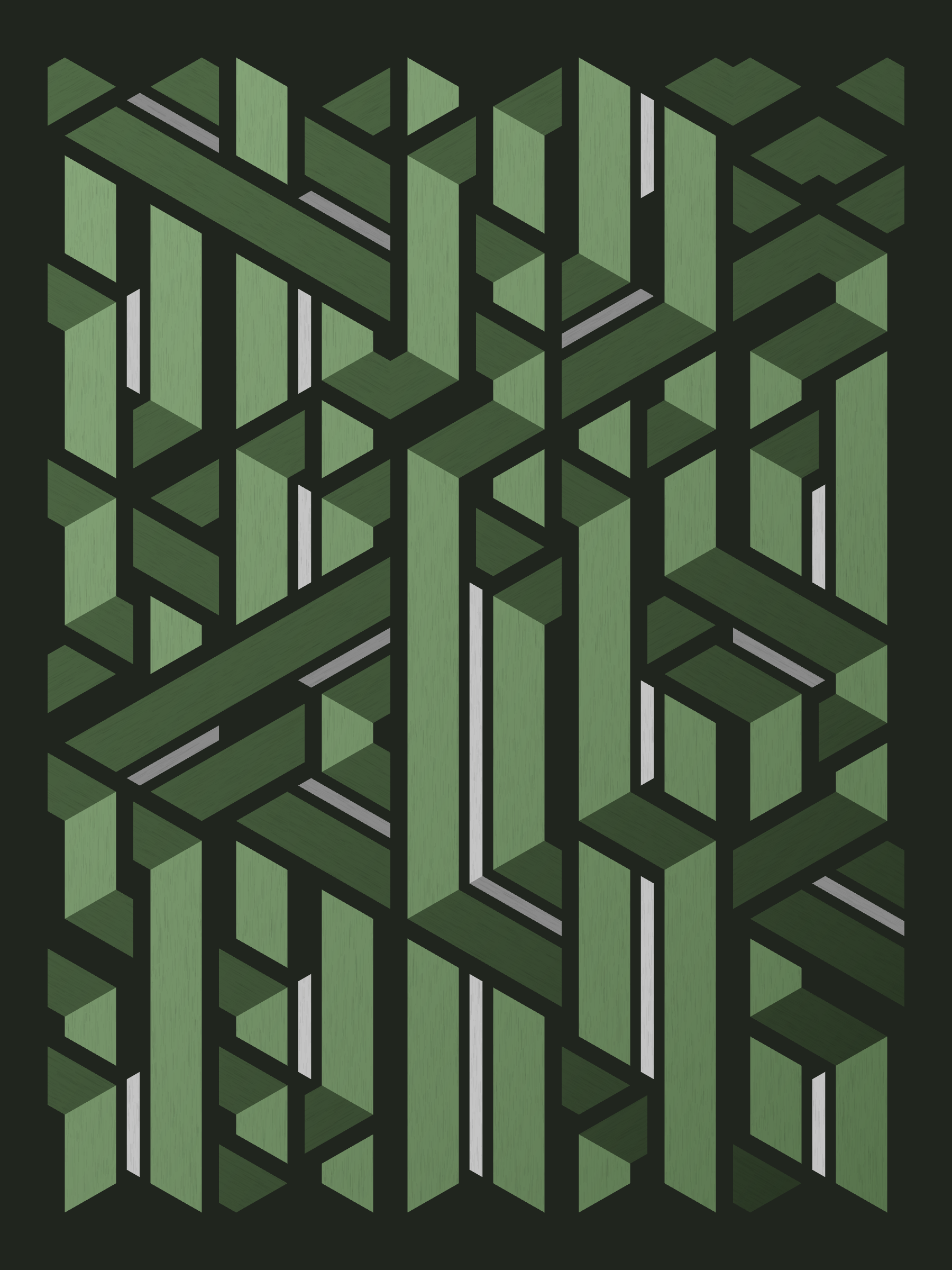 Art Blocks - Art Blocks v2 - Bent #717 - NFT # 214000717