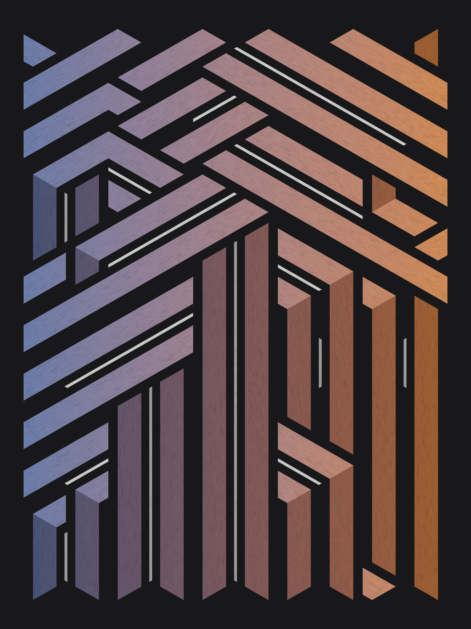 Art Blocks - Art Blocks v2 - Bent #718 - NFT # 214000718