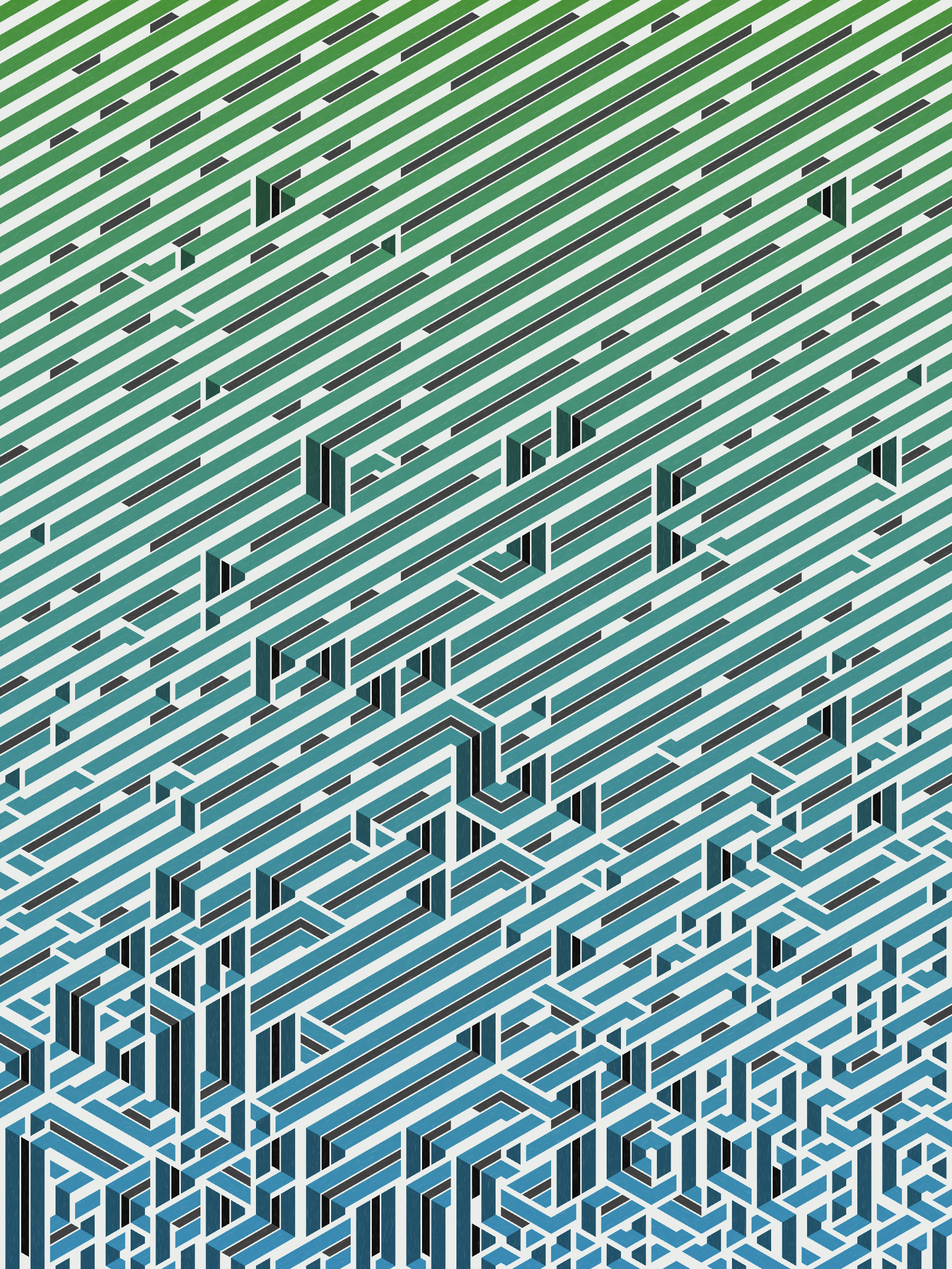 Art Blocks - Art Blocks v2 - Bent #738 - NFT # 214000738