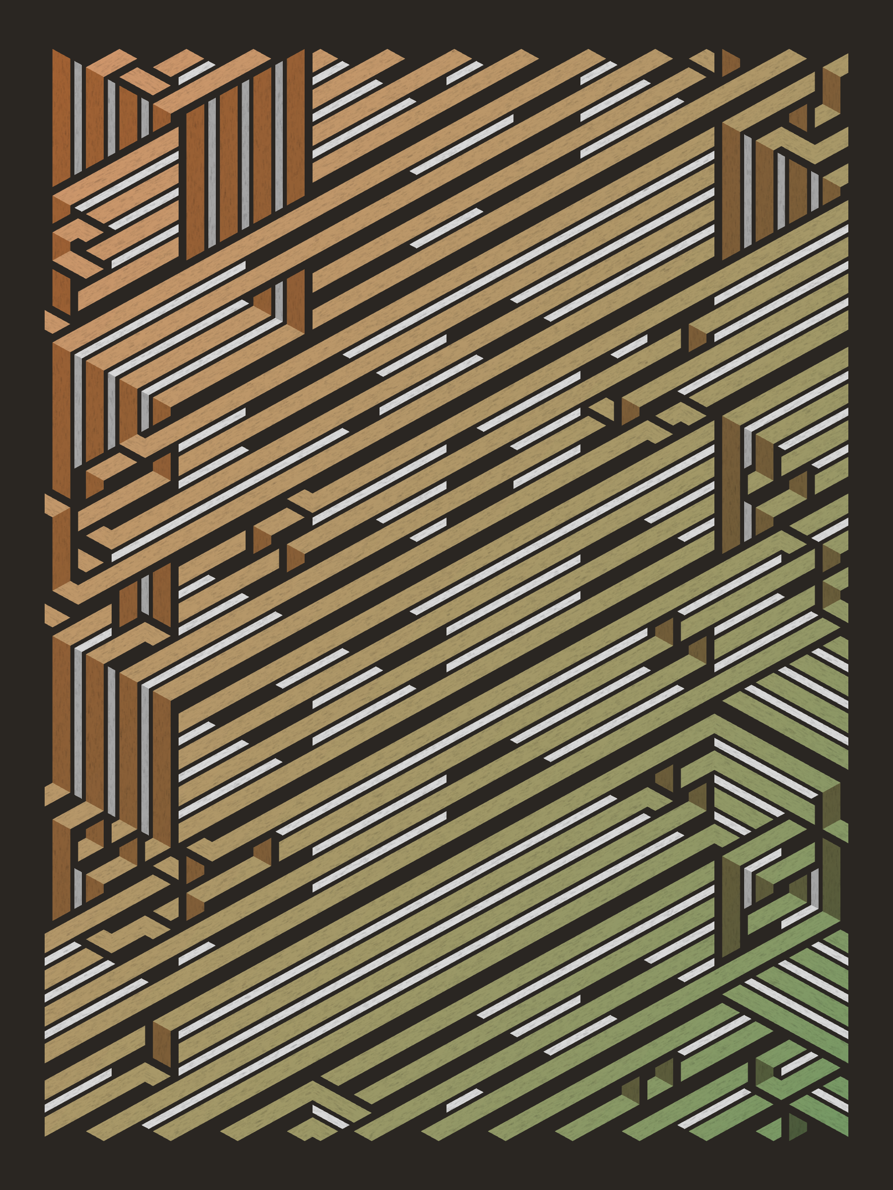 Art Blocks - Art Blocks v2 - Bent #743 - NFT # 214000743