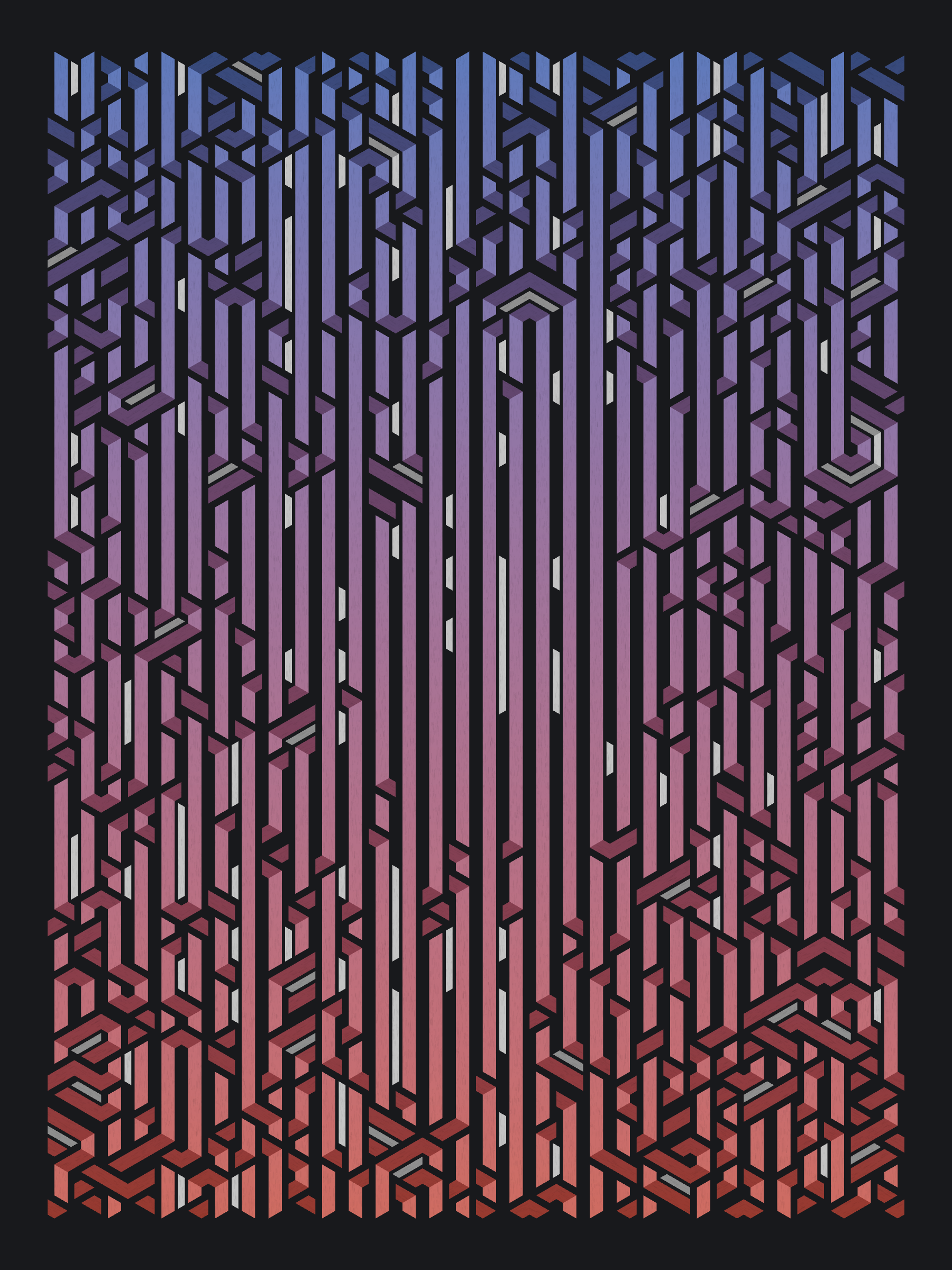 Art Blocks - Art Blocks v2 - Bent #787 - NFT # 214000787