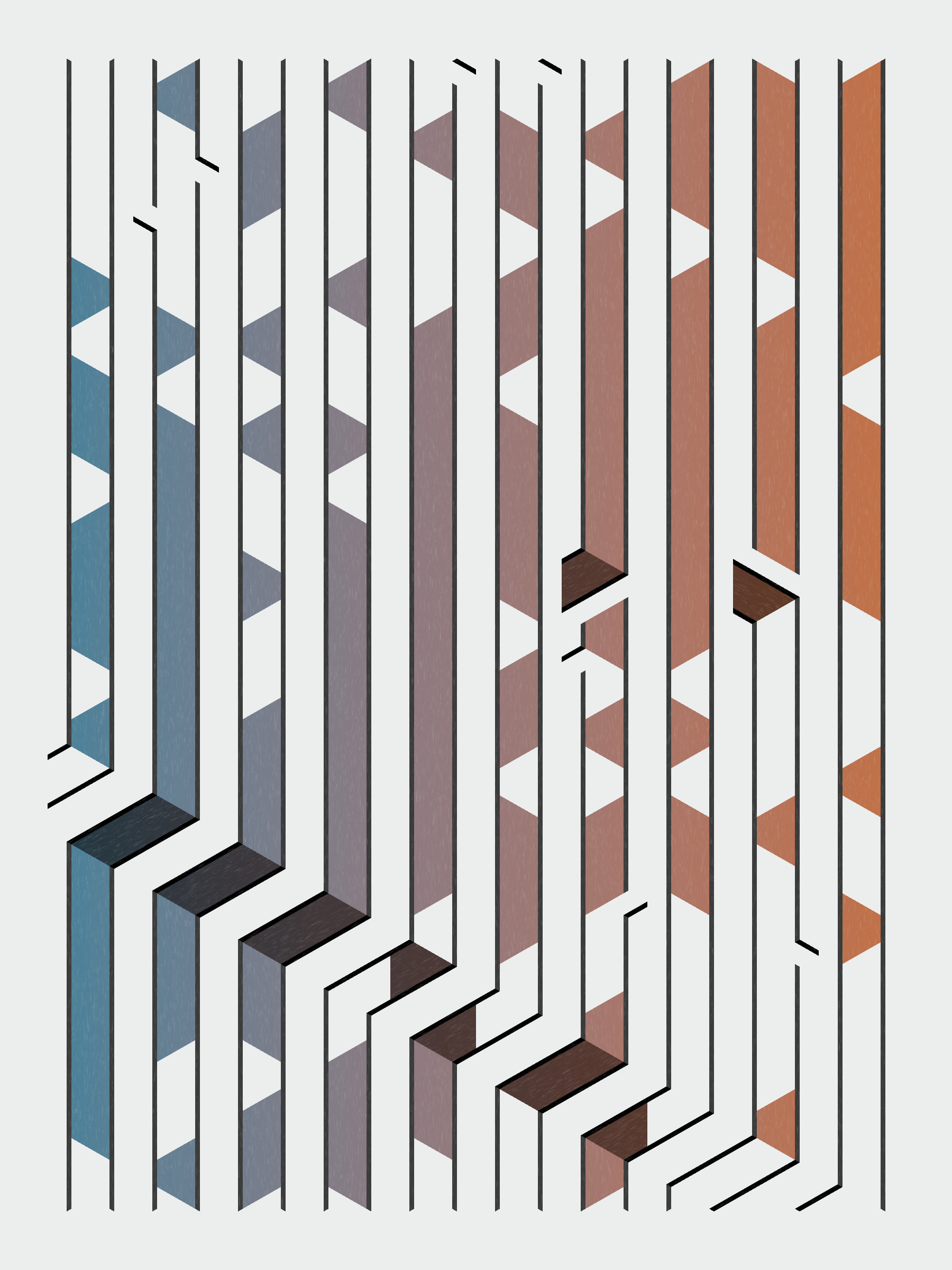 Art Blocks - Art Blocks v2 - Bent #792 - NFT # 214000792