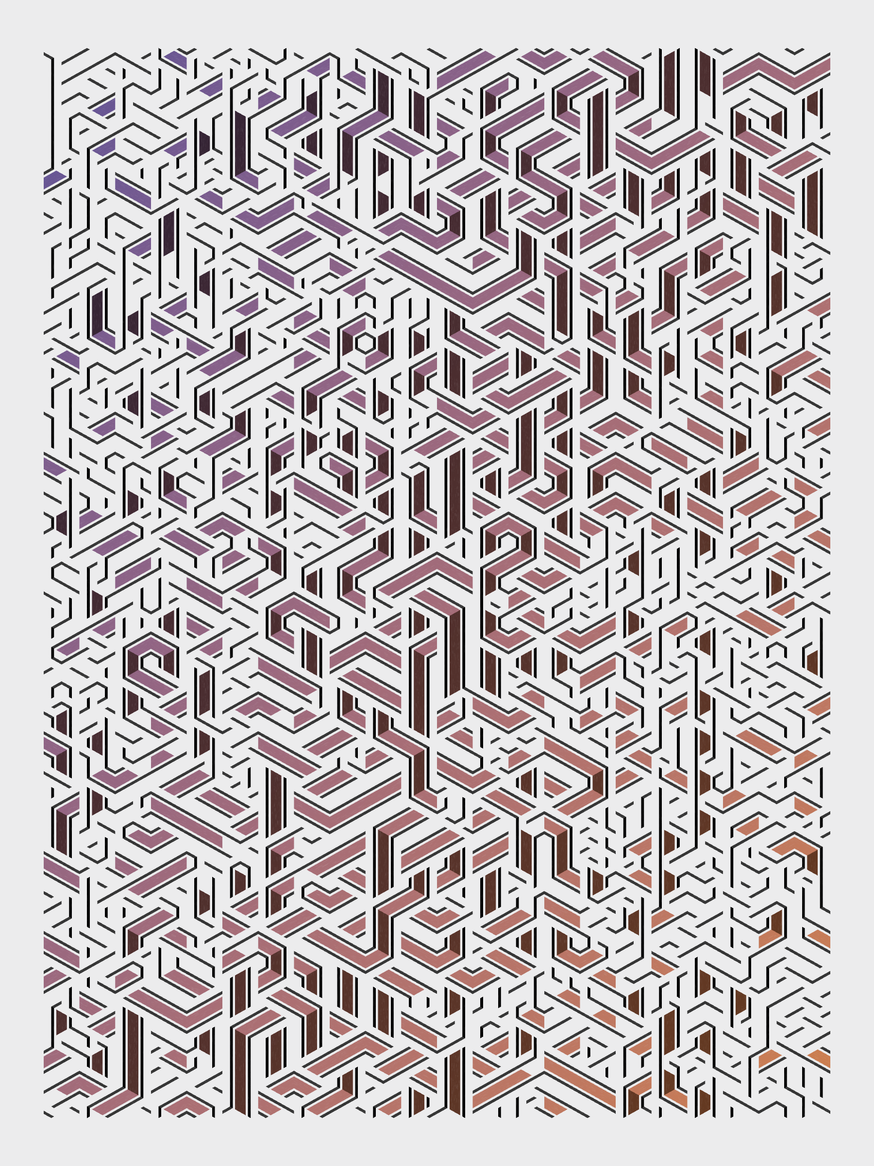 Art Blocks - Art Blocks v2 - Bent #842 - NFT # 214000842